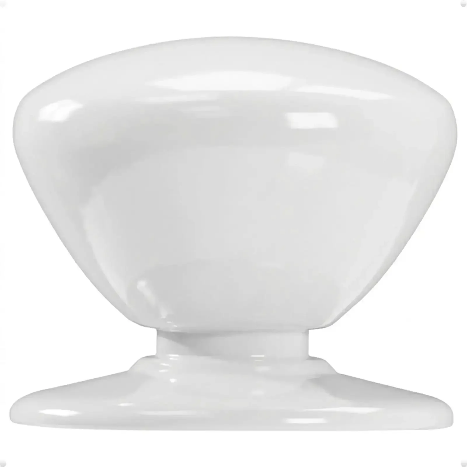 Two Pack XL White Bi Fold Closet Dummy Doorknobs With Wide Backplate For Wardrobe Dresser Kitchen Cabinets Passage Hardware For Bifold Doors And Sideboard Drawers