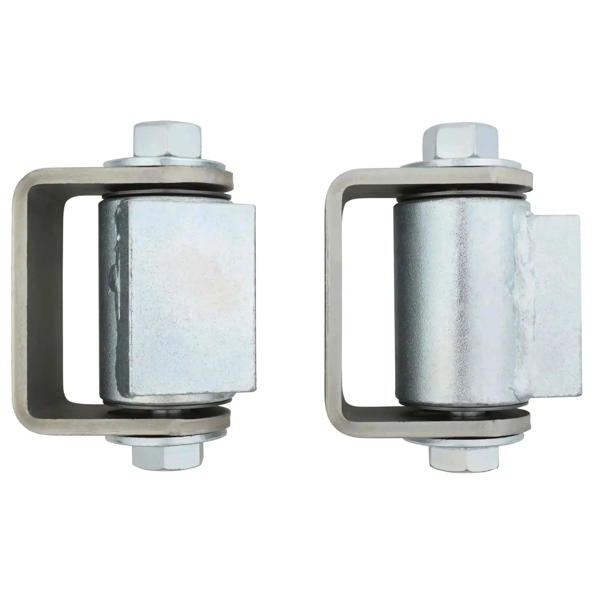 Two Pairs Heavy Duty Weld On Gate Hinges With Sealed Bearings, Adjustable 3.5 To 4 Inch Gap, Zinc Plated, Grade 5 3/4 Inch Bolts, Supports Up To 2800 Lbs Per Pair - Image 2