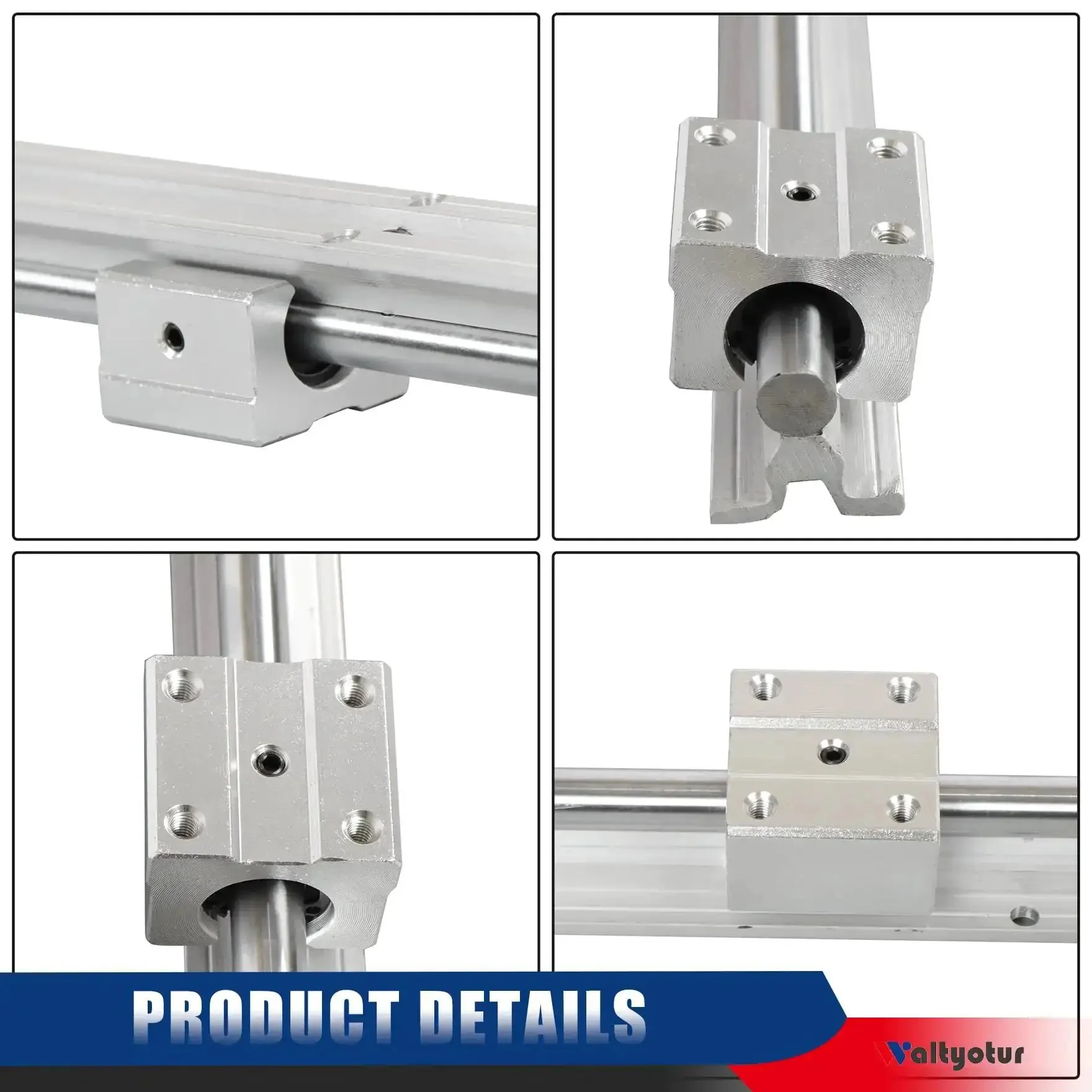 Two Piece 1500Mm Linear Guide Rail Set With Four Carriage Blocks For CNC Equipment Smooth Glide SBR12UU Sliders High Strength Carbon Steel Rails For Precise Heavy Duty Motion And Stability - Image 7