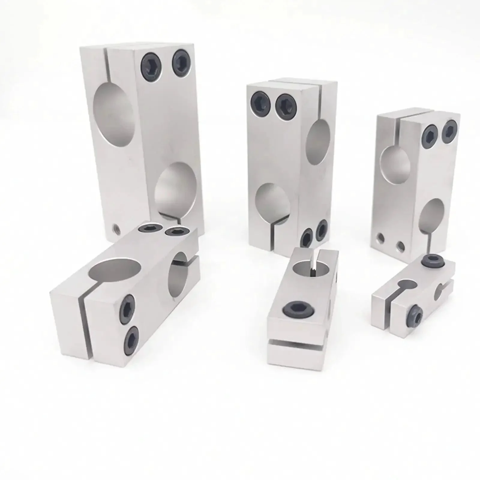 Two Piece Aluminum Alloy Linear Motion Rail Guide Cross Type Connector For 16x16mm Shaft With Pro Grade Precision Easy Install Durable Finish Corrosion Resistant Unlimited Stroke Smooth Machined Surface Interchangeable - Image 3