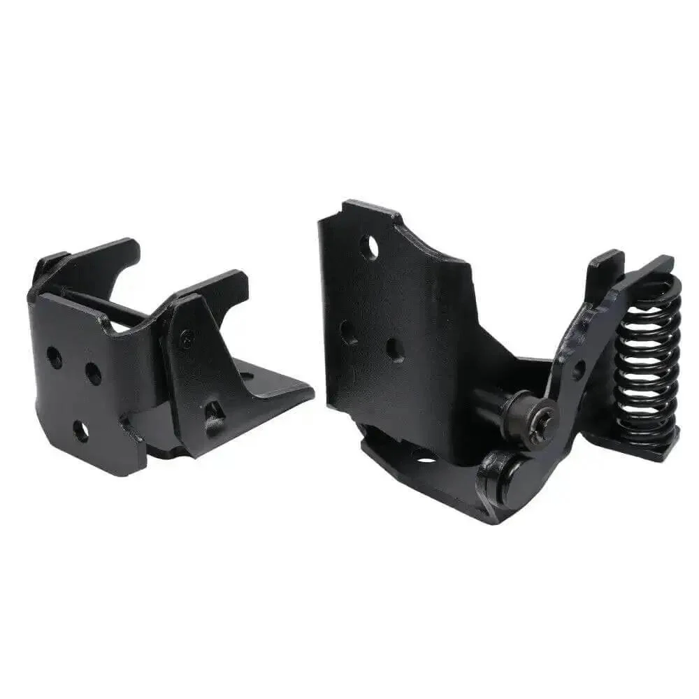 Two Piece Door Hinge Set For Left And Right Doors Upper And Lower Hinge Assemblies In Black Steel And Aluminum Electrophoresis Finish Fits Buick Regal 1978 1988 Chevy El Camino Malibu Monte Carlo 1978 1988 Olds Cutlass 1978 1981 Pontiac - Image 9
