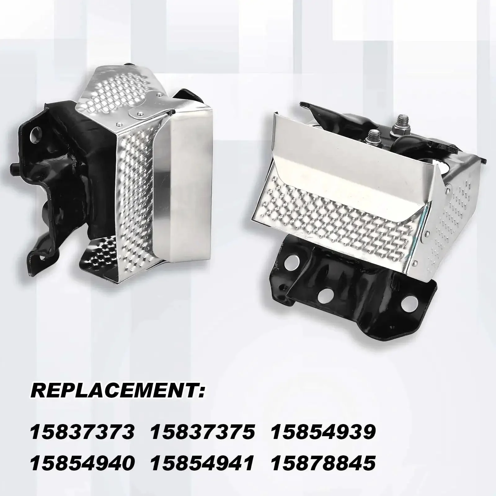 Two Piece Engine Motor Mount Kit With Heat Shield Right And Left Trans Mount Replacement For GM Trucks And SUVs 2007 2014 Includes OEM Compatible Part Numbers 15854941 A5365HY 15837373 15837375 - Image 5