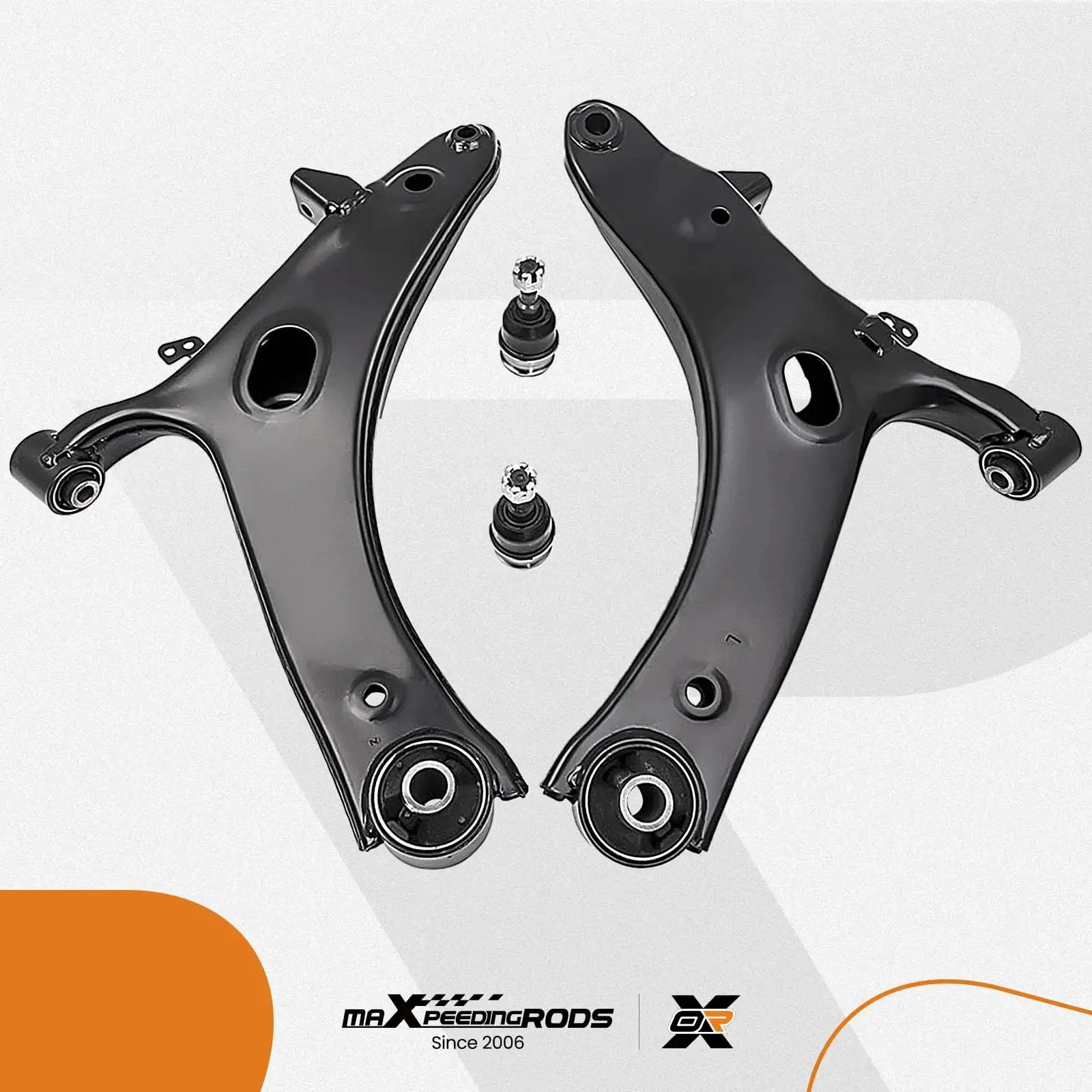 Two Piece Front Lower Control Arm With Ball Joint Kit For Subaru Forester 2009 2013 And Subaru Impreza WRX 2011 2014 Direct Fit Suspension Replacement With Ball Joint MS801051 MS801052 - Image 4