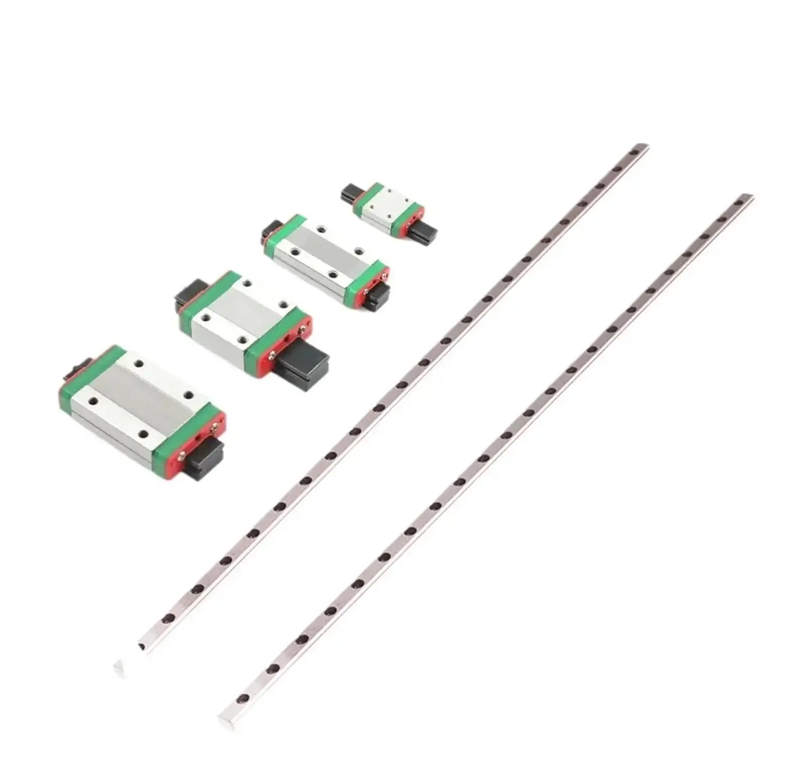 Two Piece Linear Guide Rail Kit With MGN15C Blocks For 3D Printers, 300mm To 1000mm Length, Slick Quiet Carriage Motion For Precision Printing And Smooth Operation