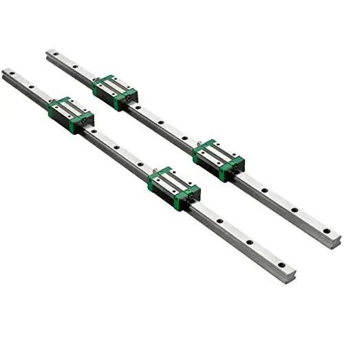 Two Piece Linear Rail Kit With Rails And HSR20 Bearing Blocks For DIY CNC Routers Lathes And Mills Linear Motion Slide System Compatible With X Y Z Axis 0.79 To 67 Inch Range Pro Grade Beefy Steel - Image 4