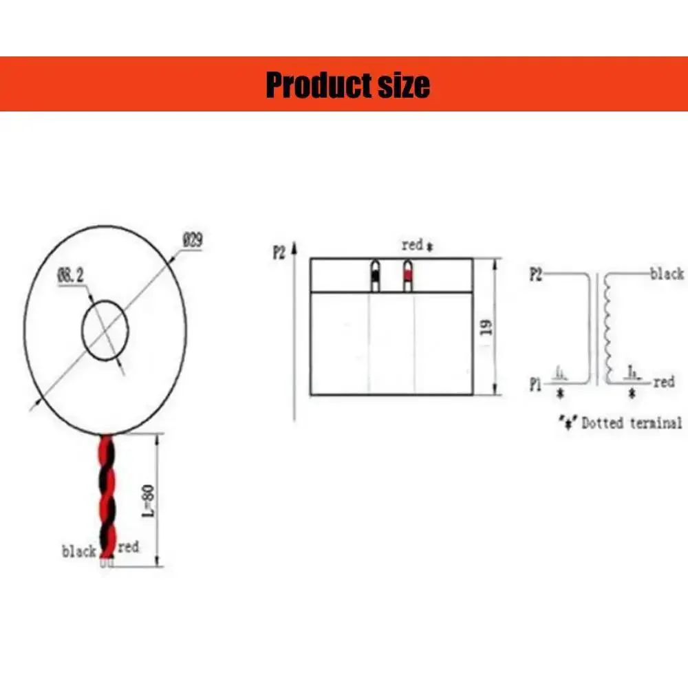 Two Piece Set DL CT08 CL5 20A 10mA Current Transformer 2000 1 0 To 120A Micro CT Sensor For Energy Meters PLCs Motors And Panel Mounts Compact Pro Grade High Accuracy Sensor For Precise Power Monitoring - Image 6