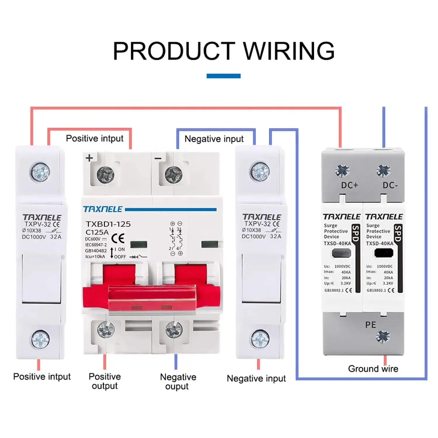 Two Pole 125A 600V DC Miniature Circuit Breaker For Solar PV Setups, DIN Rail Mount Battery Disconnect Switch, Short Circuit Protection Isolator, Keeps Your Solar Power Distribution Safe And Smooth - Image 6