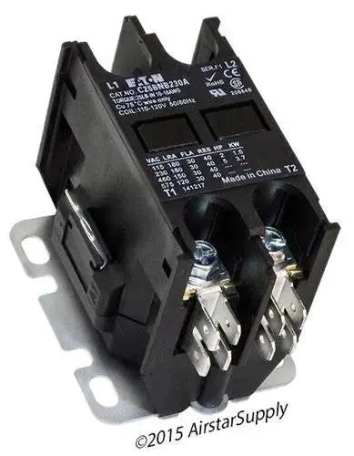 Two Pole 30 Amp 120 Volt Coil Contactor With Encased Dustproof Compact Design Built To Last Universal Mounting Plate For Easy Retrofit Binding Head Screws And Quick Connect Terminals - Image 3