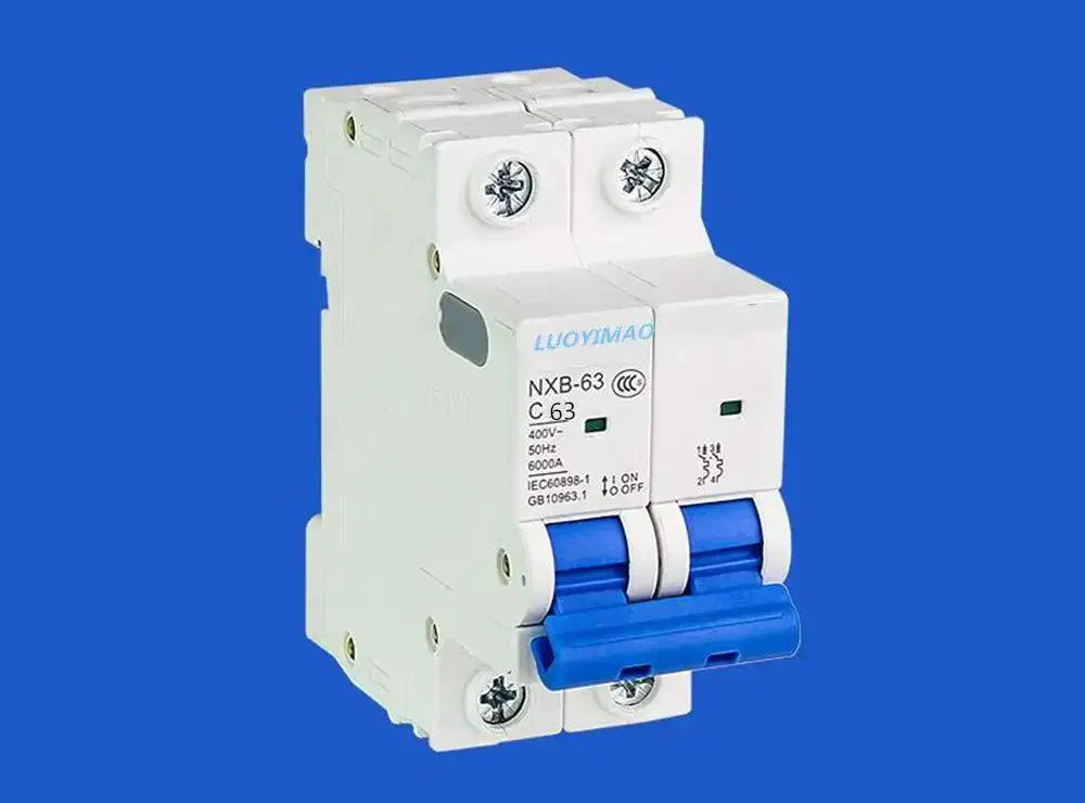 Two Pole 63A 400V Low Voltage Miniature Circuit Breaker For DIN Rail Mount NXB63A C63 C63A Panel Protector For Home, Workshop And Industrial Electrical Systems - Image 5