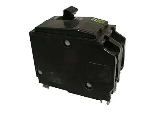 Two Pole 90 Amp Square D QO Series Circuit Breaker For 120 240 Volt Systems With 10kAIC Plug In Mounting HACR Rated QO290 U Tough As Nails Heavy Duty And Industrial Grade For Home And Shop Panels