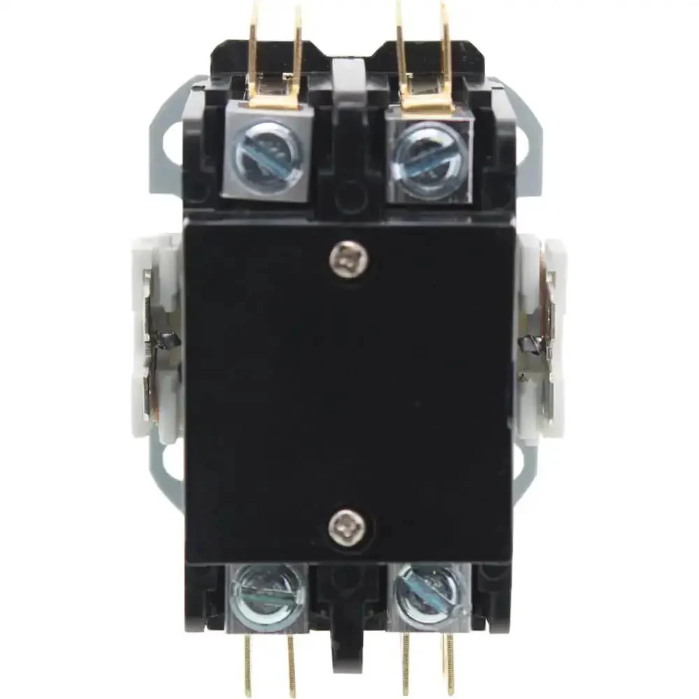 Two Pole AC Contactor With 40 Amp 24V Coil For HVAC Systems, Heavy Duty NO Contact, Condenser And Compressor Contactor, 600 VAC Compatible, Silver Alloy Contacts, Lug Terminals, Definite Purpose - Image 3