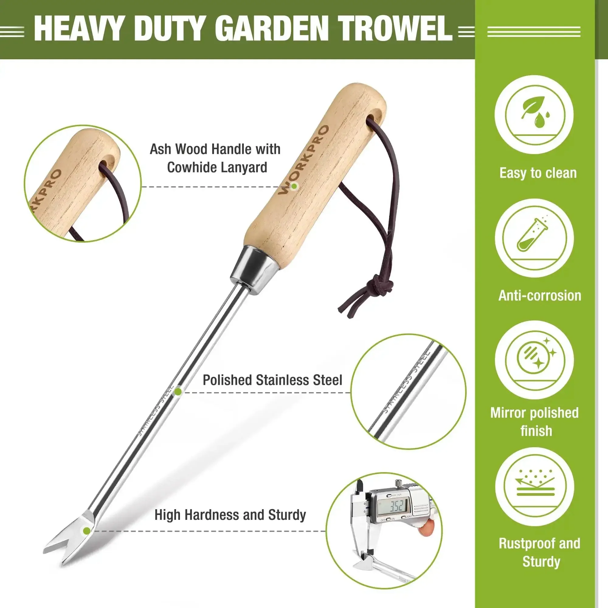 Two Pronged Dandelion Weeder Puller Tool With Wood Handle Stainless Steel Garden Weed Remover For Lawn Farmland And Transplants Easy Root Removal Without Damaging Surrounding Plants Heavy Duty Build - Image 6