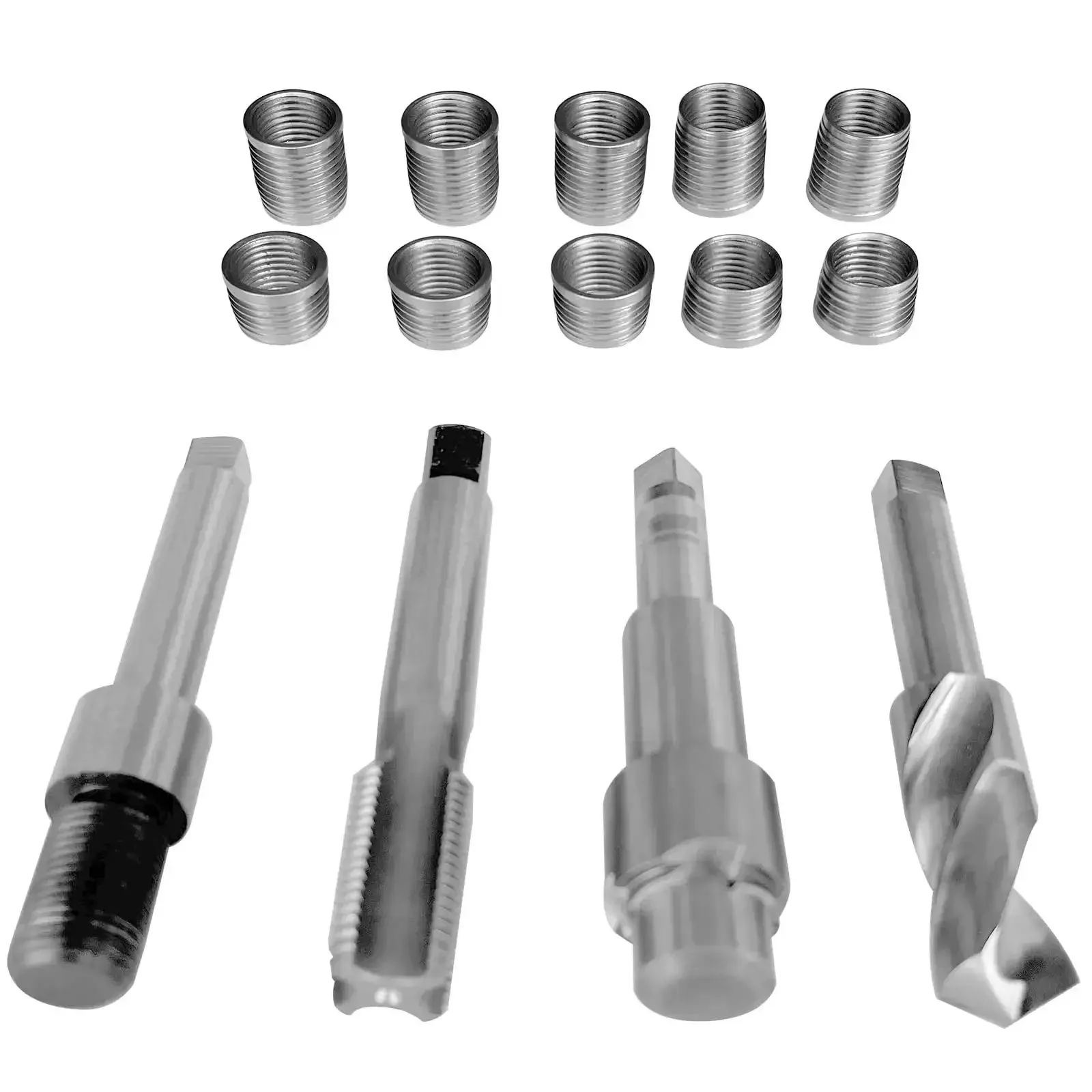 Two Sizes 5/8-18 Thread Repair Kit With Stainless Steel Inserts In 0.5 And 0.76 Inch Lengths For Auto Parts And ATV UTV Repairs Durable DIY Bolt Thread Repair Tool - Image 5