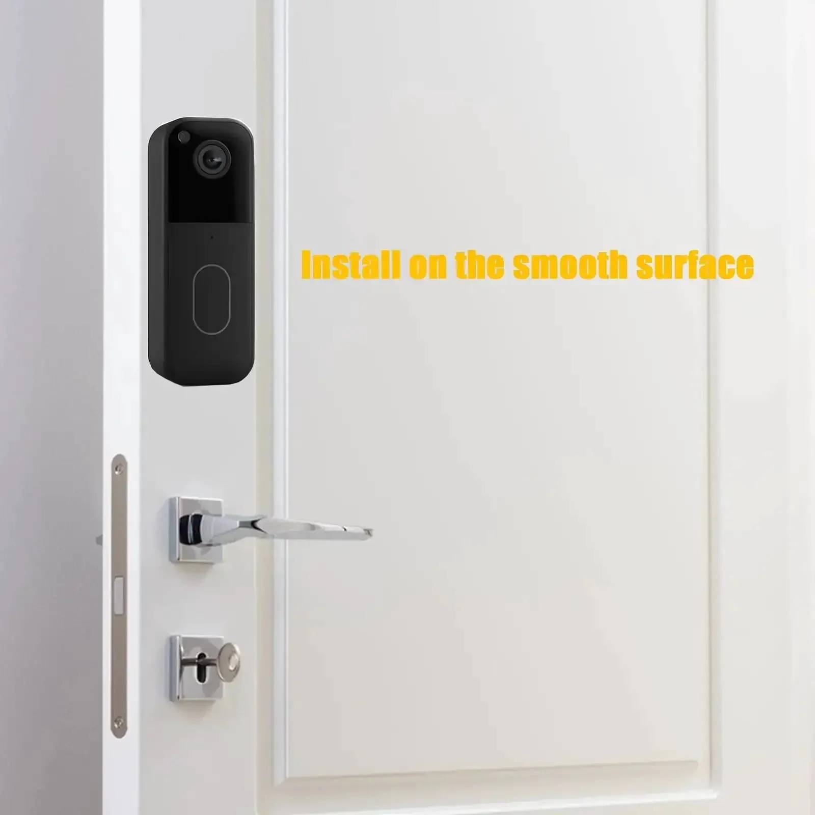 Two Way Installation Backplate Mount For Blink Video Doorbell 2nd Gen No Drill Adhesive Doorbell Mount With Easy Peel And Stick Setup Replaces Back Plate Works With Blink Doorbell Camera Indoor Or Outdoor Use - Image 6