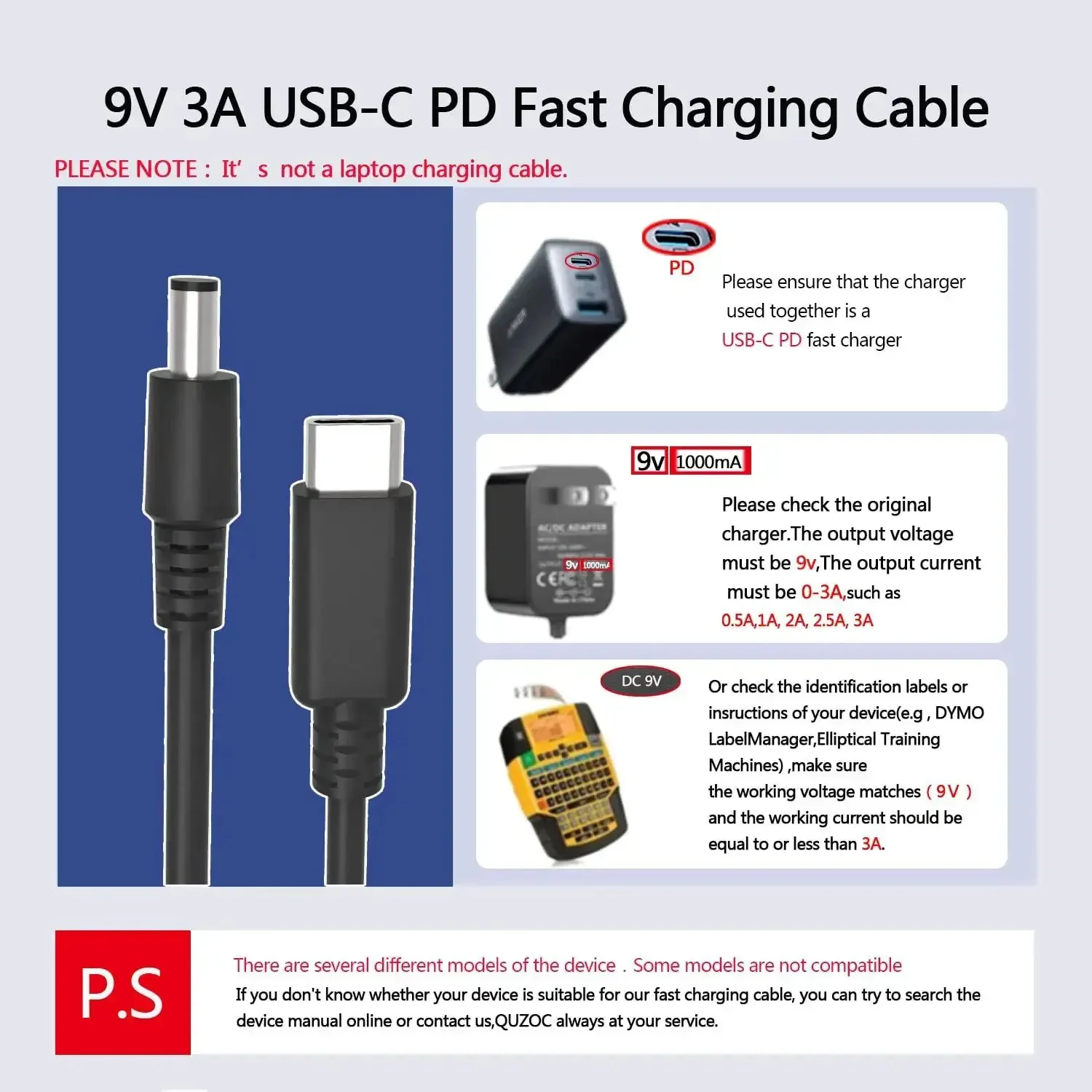 Type C To DC 9V PD Fast Charging Cable With 0 To 3A Output For Arduino Uno R3 Mega Compatible Boards Reversible Polarity Converter For Guitar Pedals Piano Keyboard Elliptical Machine Exercise Bike Speakers And Gadgets - Image 6