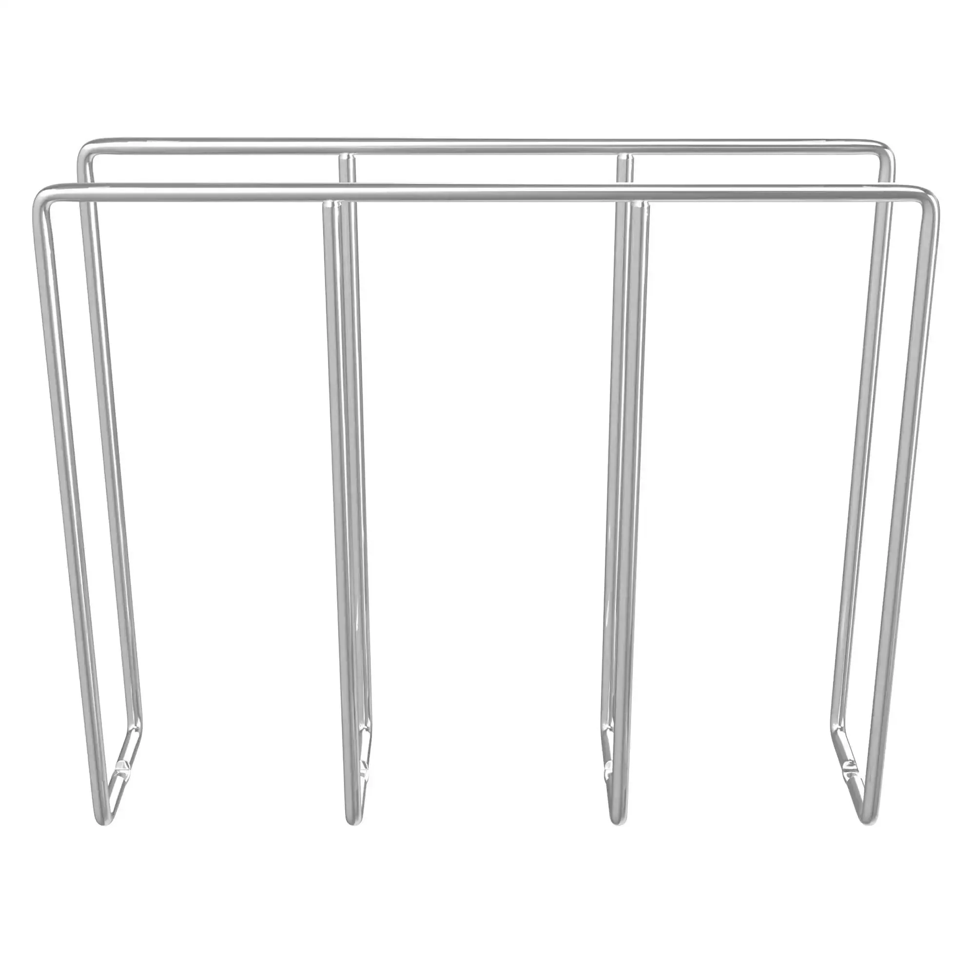 U-Shaped Wire Tray Divider For Baking And Cookie Sheets In Wall Or Base Kitchen Cabinets, Chrome Finish, 3.25 Inch Face Opening, Keeps Platters Separated, Easy To View And Access - Image 2