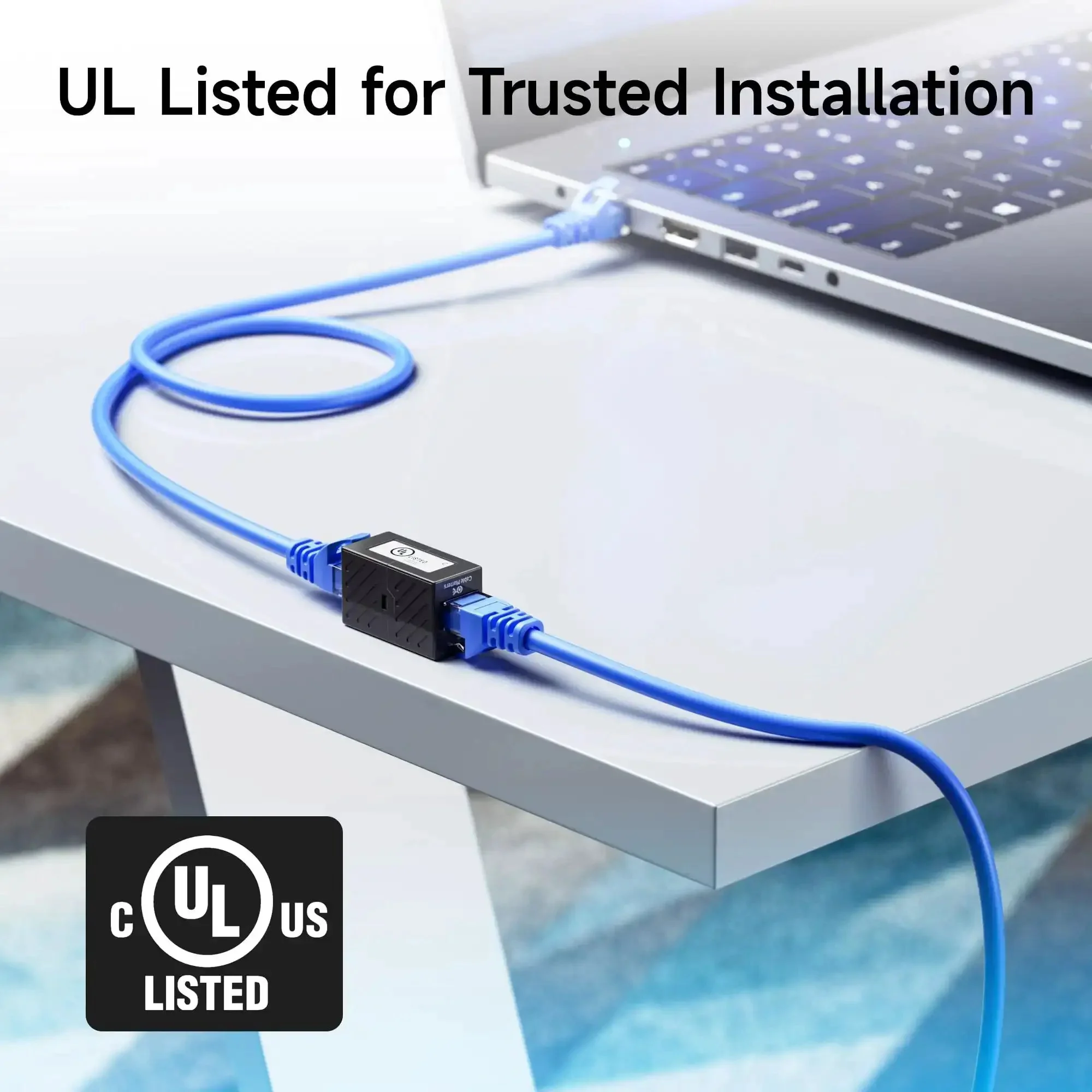 UL Listed 5 Pack Cat6 RJ45 Female To Female Couplers For High Speed Ethernet Extending Your Network 10Gbps Capable Black Easy Plug And Play Compatible With Cat6A And Cat5e Durable Shielded Design - Image 4