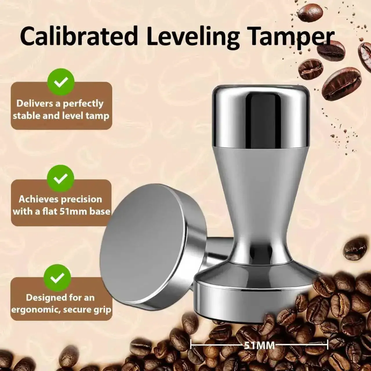 Ultimate 4 In 1 Espresso Accessories Kit For 51mm Portafilters With WDT Tool, Espresso Tamper, Puck Screen And Magnetic Dosing Ring For Pro Level Home Barista Setup And Perfect Flat Tamp Every Time - Image 5