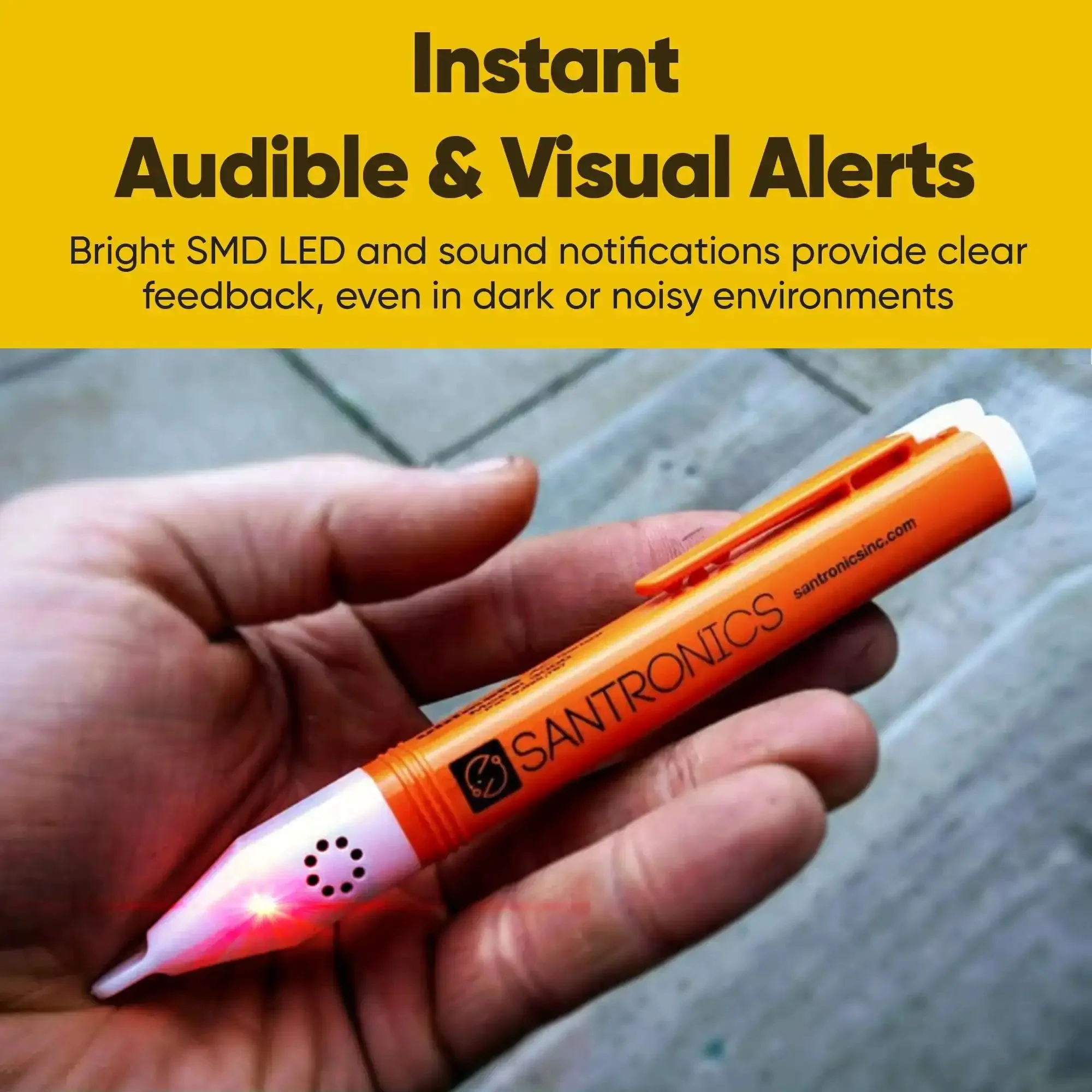 Ultimate AC Sensor Non Contact Voltage Tester Pen Sized Go To Pro Grade Tool Detects 50 To 1000V AC CAT IV Certified Made In USA Electrician Tools Volt Meter Outlet And Circuit Tester Compact Pocket Electric Tester - Image 4