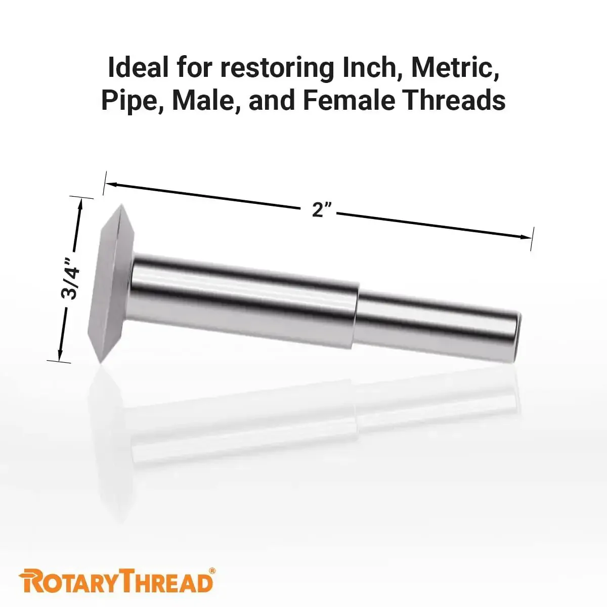 Ultimate Rotary Thread Repair Kit Set For Internal And External Threads, Universal Inch And Metric Files With Grooves Glands Acme And Buttress, Restore Damaged Threads In Minutes, Fix Up Bolts And Nuts With Ease - Image 6