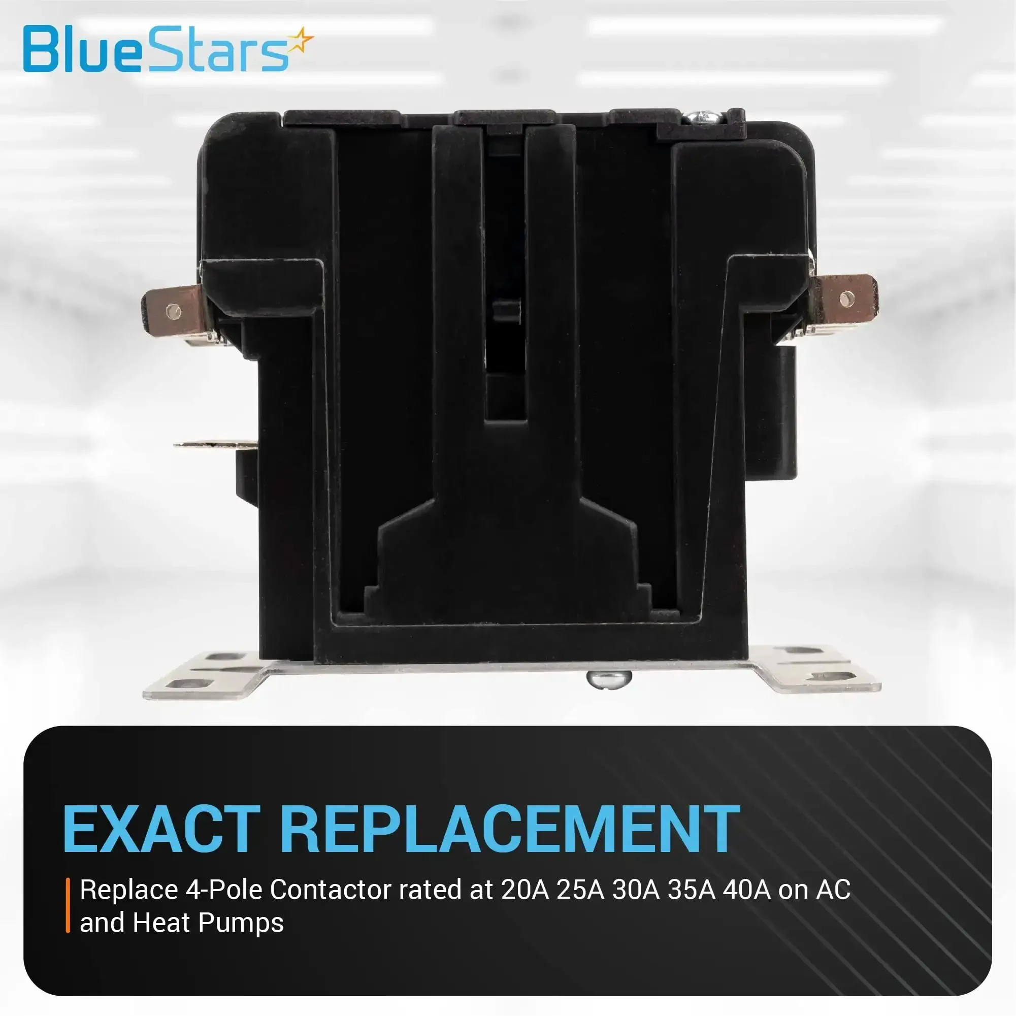 Ultra Durable Heavy Duty 4 Pole Contactor 40 Amp 120 VAC Coil For Relays And Air Conditioners Heat Pumps Refrigeration Systems Replaces HCCY4XT04CJ C25ENF440A 42CF25AF Pack Of 2 - Image 5