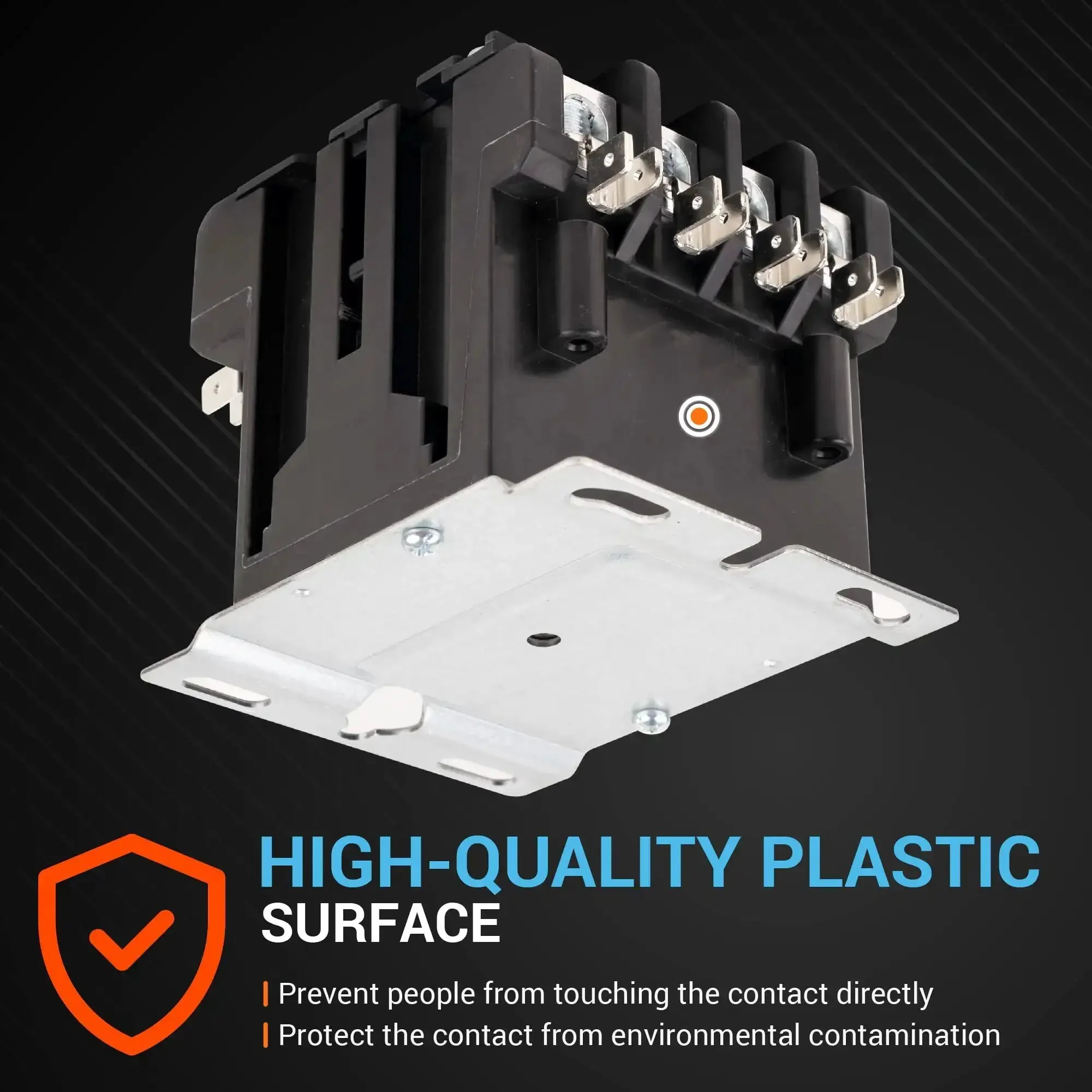 Ultra Durable Heavy Duty 4 Pole Contactor 40 Amp 120 VAC Coil For Relays And Air Conditioners Heat Pumps Refrigeration Systems Replaces HCCY4XT04CJ C25ENF440A 42CF25AF Pack Of 2 - Image 6