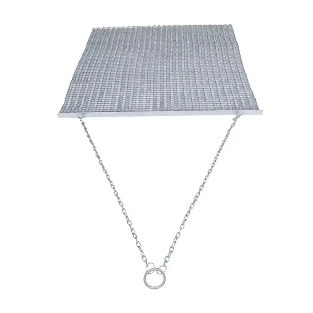 Ultra Heavy Duty ATV UTV Field Surface Leveling Drag Mat With Zinc And Steel Build Five Feet By Four Point Five Feet Tow Chain And Tow Ring Galvanized Mesh For Lawn And Yard Work Weather Ready Leveler Built Tough For Yard Work