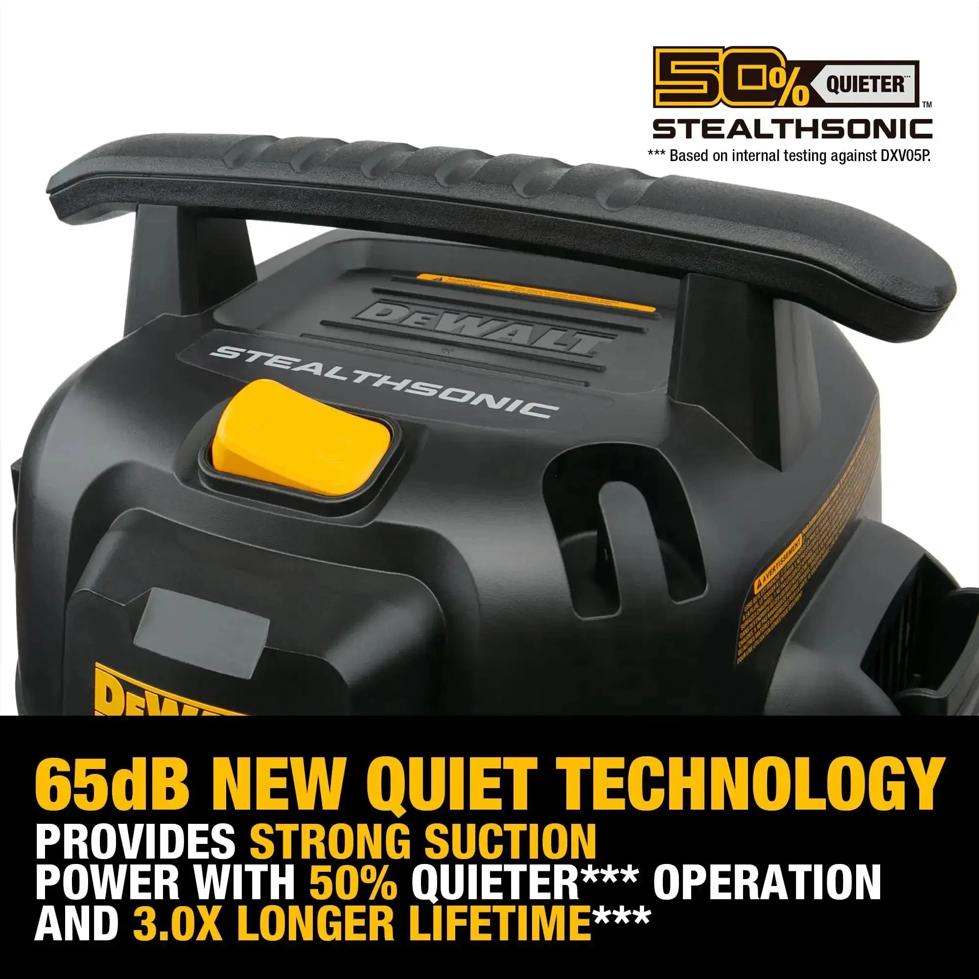 Ultra Quiet 6 Gallon Wet Dry Shop Vacuum With Stealthsonic Noise Reduction, 5 Peak HP Boss Level Suction, Includes 6 Dust Bags, Lightweight Poly Can, Perfect For Jobsite, Garage, And Workshop Cleanup, Quiet Yet Powerful - Image 6