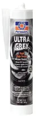 Ultra Series RTV Silicone Gasket Maker 13 Oz Cartridge Grey Pro Grade Sealant For Engine Gaskets Water And Oil Resistant High Temp Leak Free Seal Easy Squeeze Applicator Flexible And Durable
