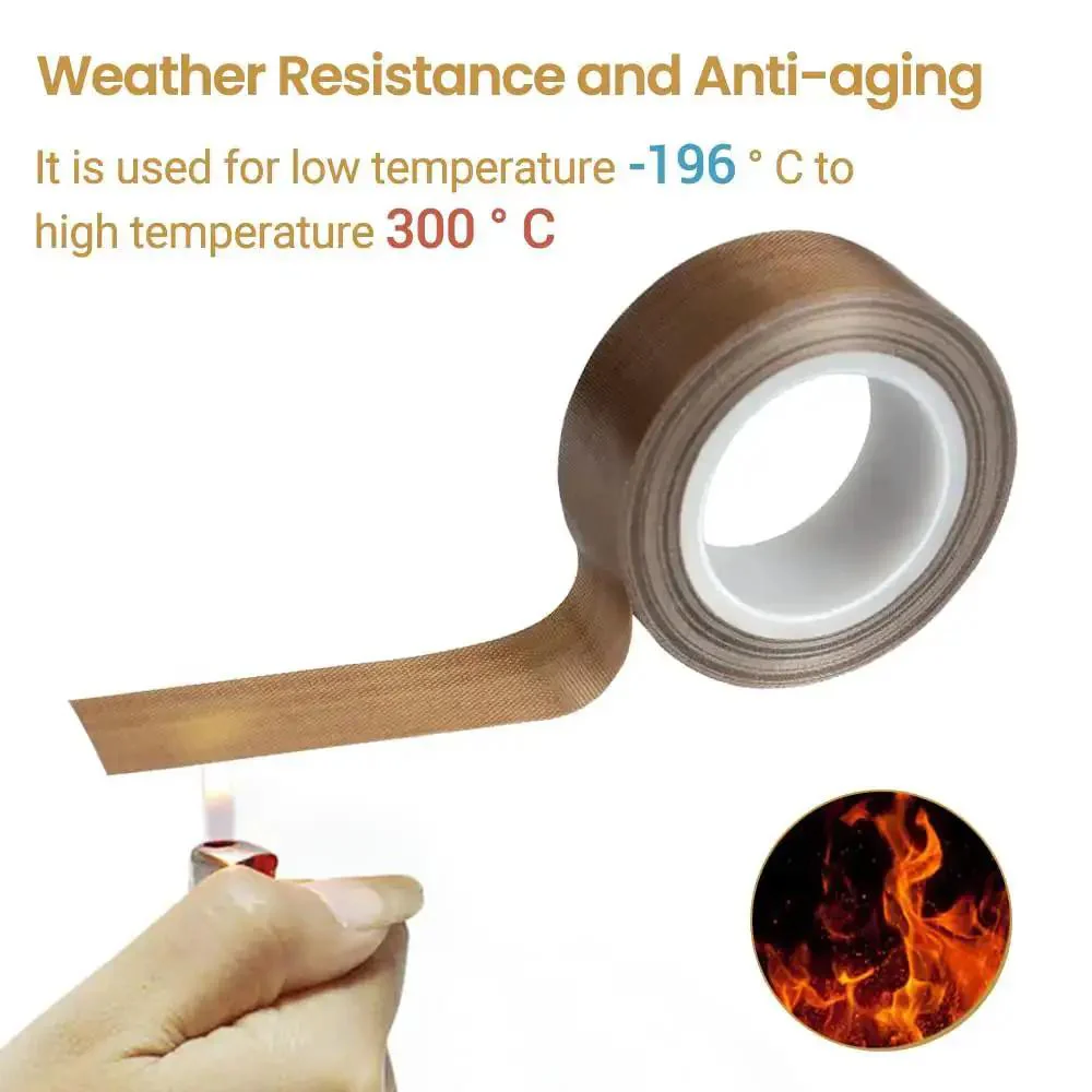 Ultra Slick PTFE Teflon Tape Half Inch By Thirty Three Feet 0.18mm High Temperature Low Friction Adhesive Tape For Wood Cabinets Drawers Furniture Vacuum Sealers And Hand Impulse Sealers Surface Protection - Image 3