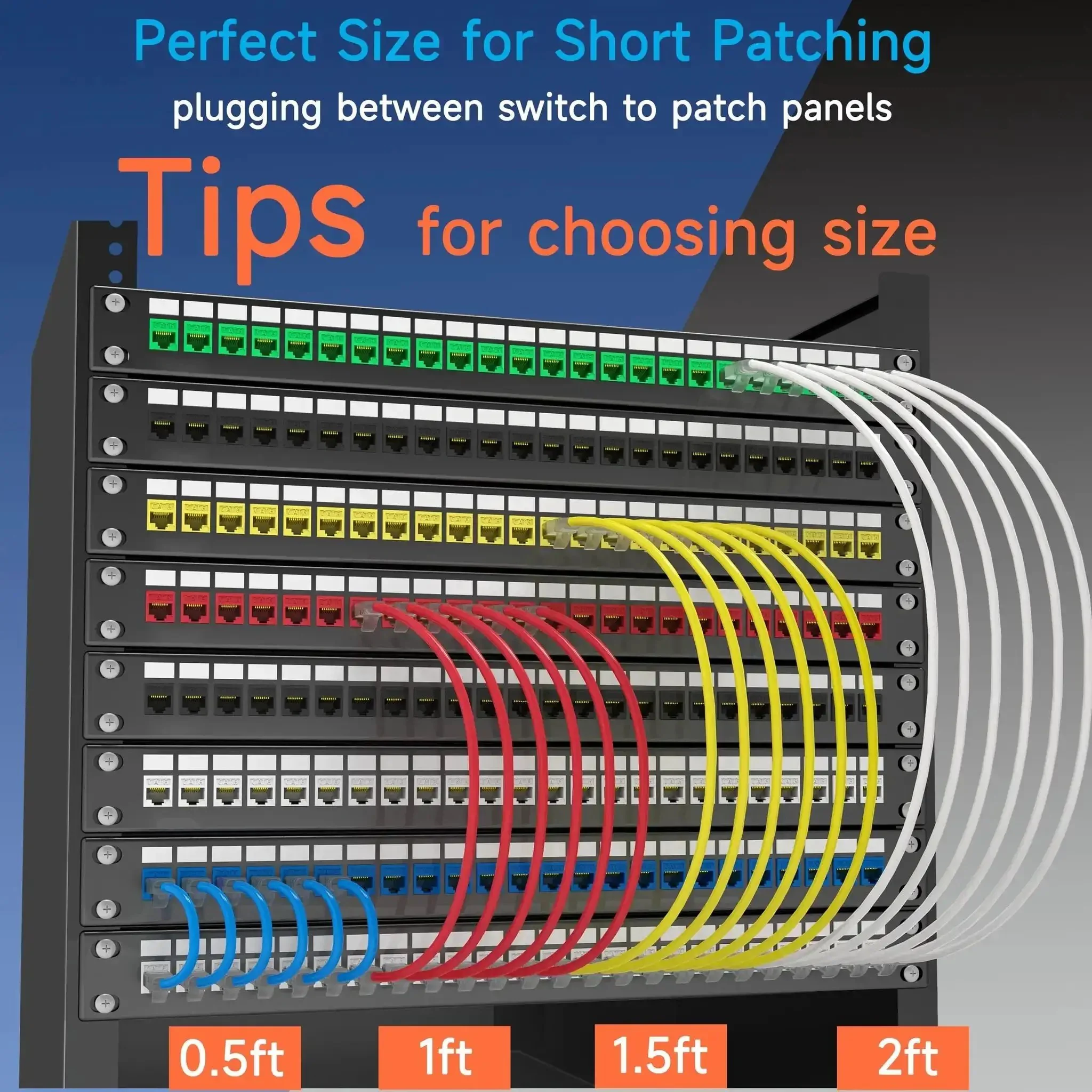 Ultra Slim Cat6a Ethernet Patch Cable 1 Ft Pack Of 24 Blue For Data Centers And Home Networks 10G Ready High Speed Patch Cables That Meet ANSI TIA 5682D Standards For Enterprise And Fast Local Networking - Image 3