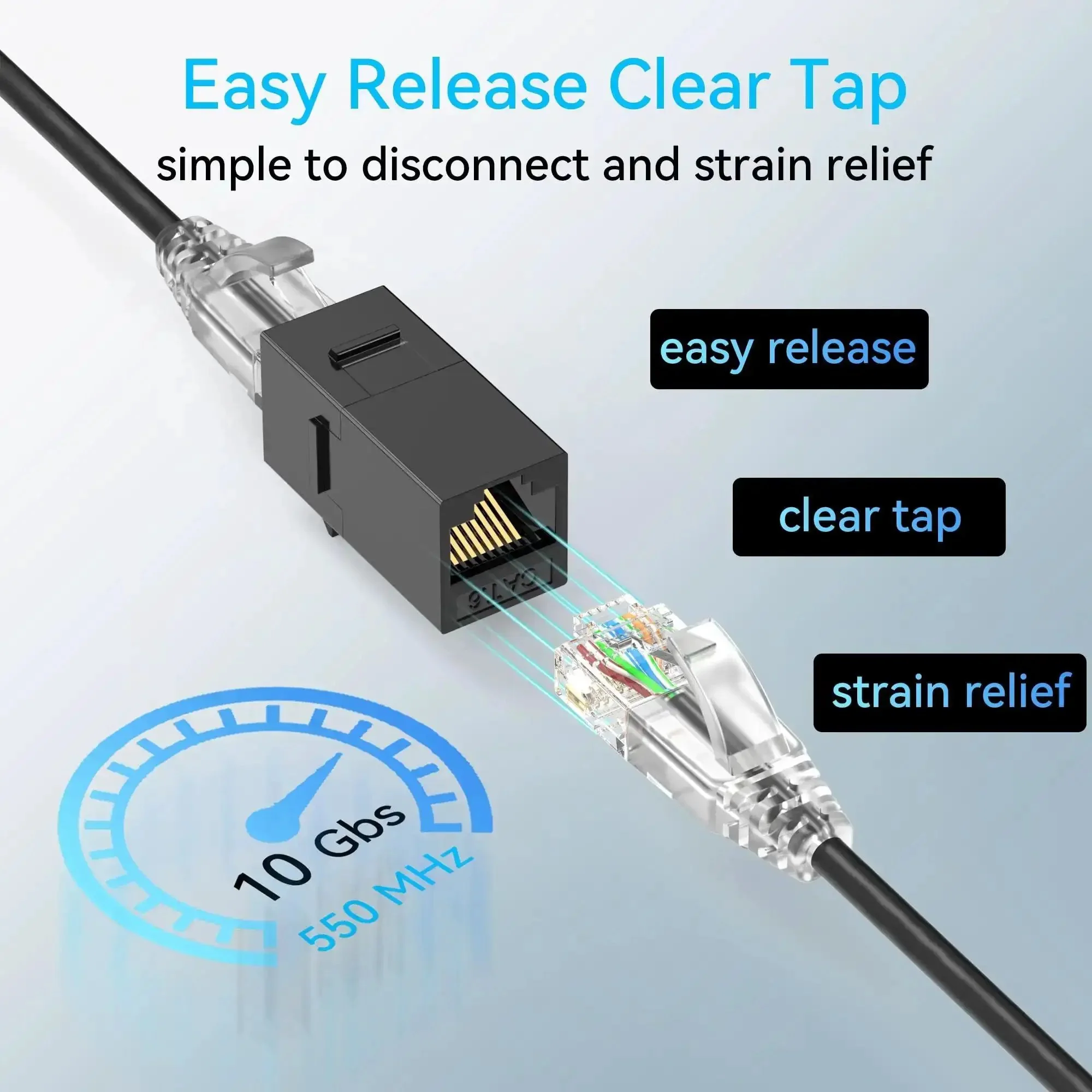Ultra Slim Cat6a Patch Cables 1ft Pack Of 24, Flexible 10G Ethernet Cables With 550MHz, 28AWG Pure Copper, Black For Network Racks And Cabinets, Easy Routing In Tight Spaces - Image 2
