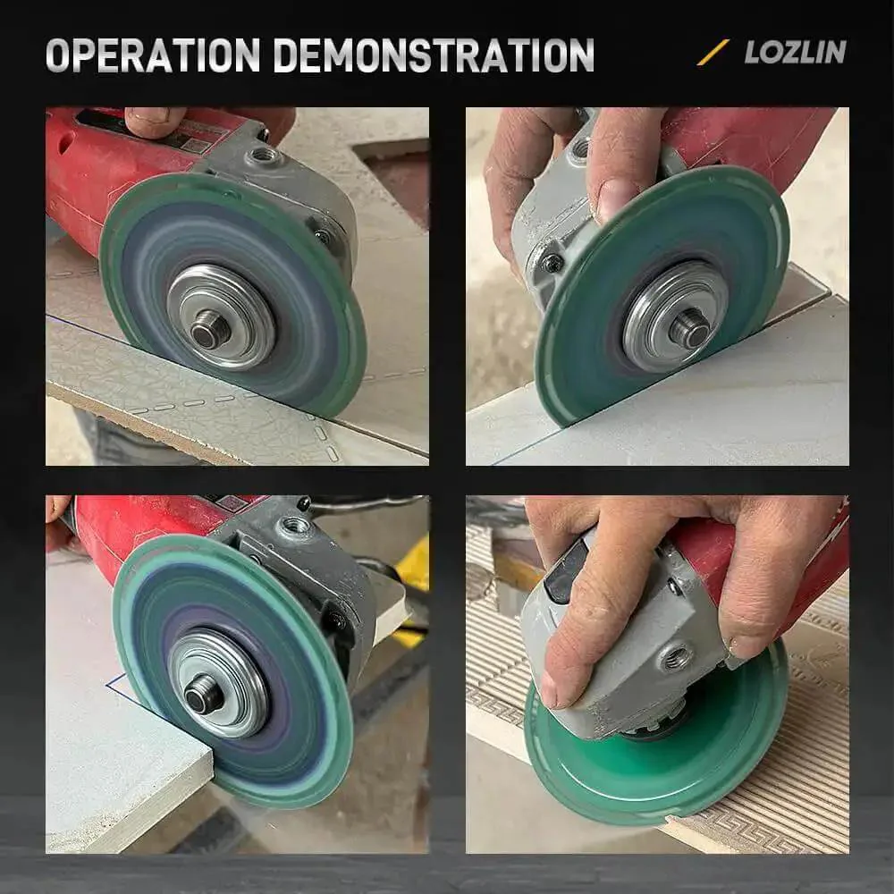 Ultra Thin 4.5 Inch Diamond Cutoff Wheel For Angle Grinder That Chews Through Ceramic Tile Porcelain Tile Marble Granite Stone Metal Rebar PVC Pipe And More With Seven Eighths Inch Arbor Universal Multi Material Disc - Image 4