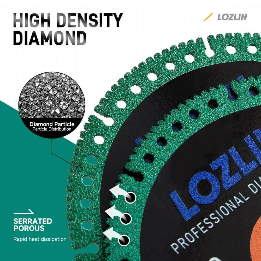 Ultra Thin 4.5 Inch Diamond Cutoff Wheel For Angle Grinder That Chews Through Ceramic Tile Porcelain Tile Marble Granite Stone Metal Rebar PVC Pipe And More With Seven Eighths Inch Arbor Universal Multi Material Disc - Image 7