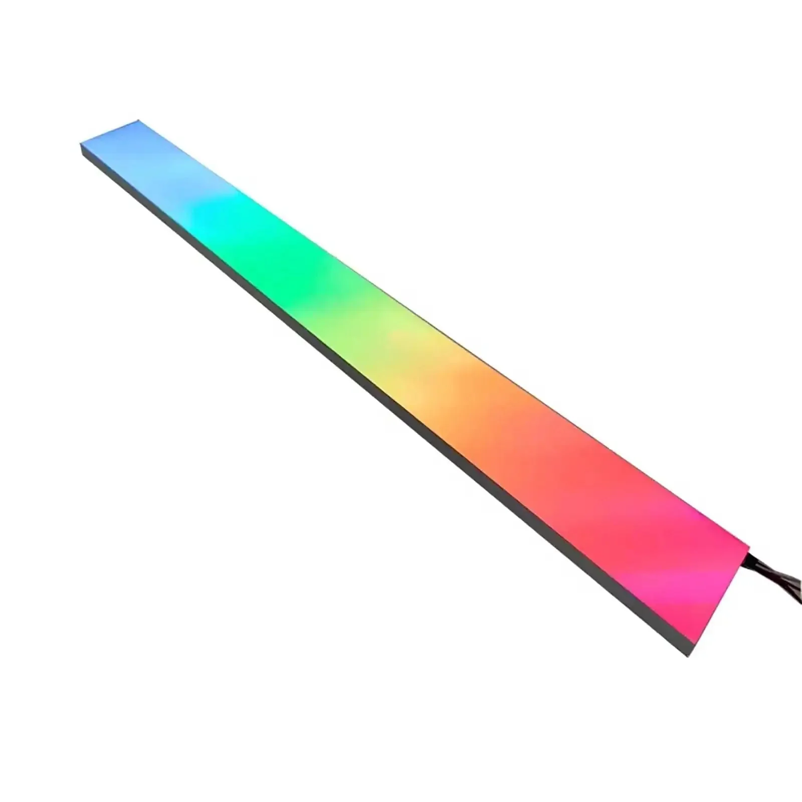 Ultra Thin LED Backlit Light Panel With Lit RGB Color Display White For KTV Bars And Shopping Malls Ambient Decor Light Acrylic Panel 600x200mm Dimmable Brightness