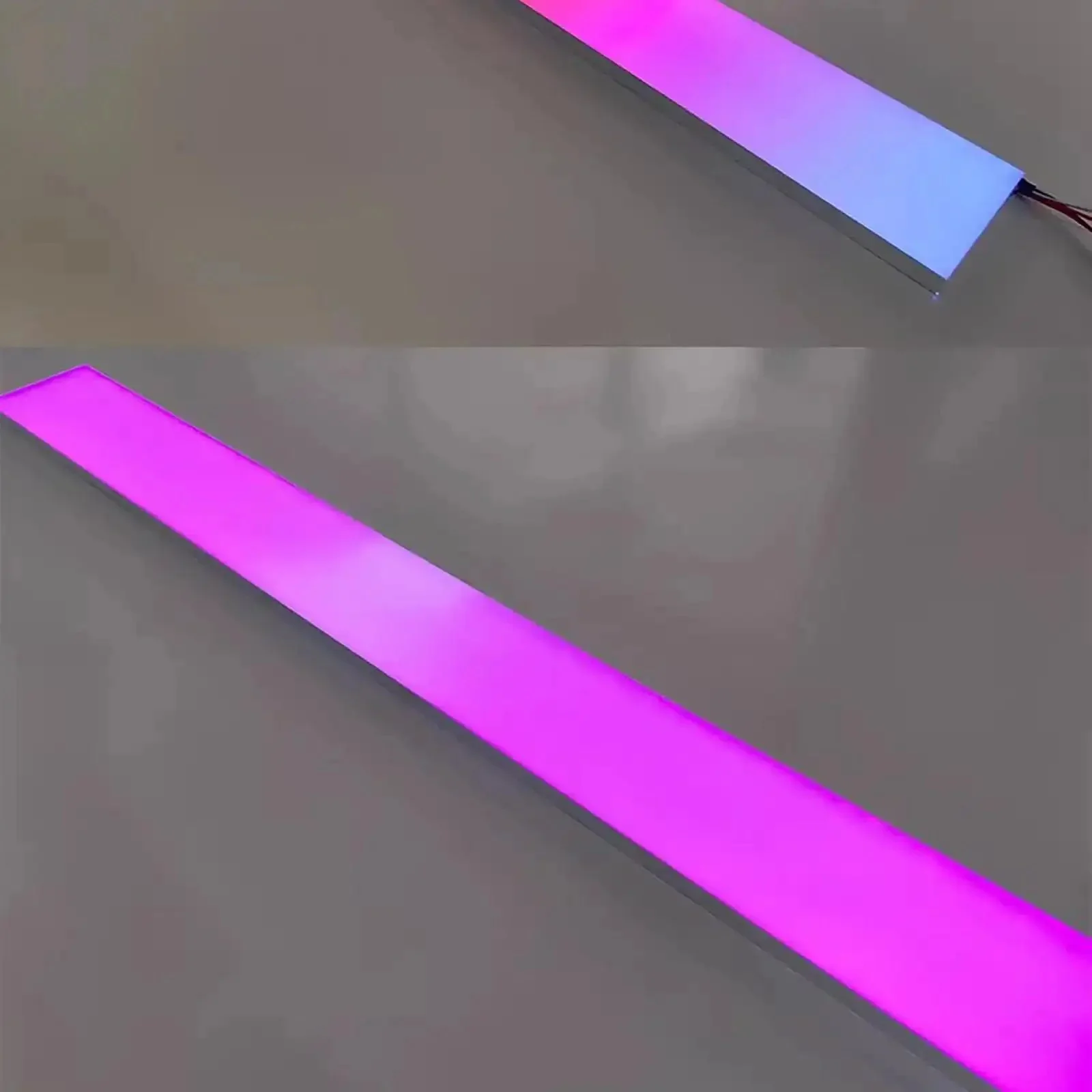 Ultra Thin LED Backlit Light Panel With Lit RGB Color Display White For KTV Bars And Shopping Malls Ambient Decor Light Acrylic Panel 600x200mm Dimmable Brightness - Image 2