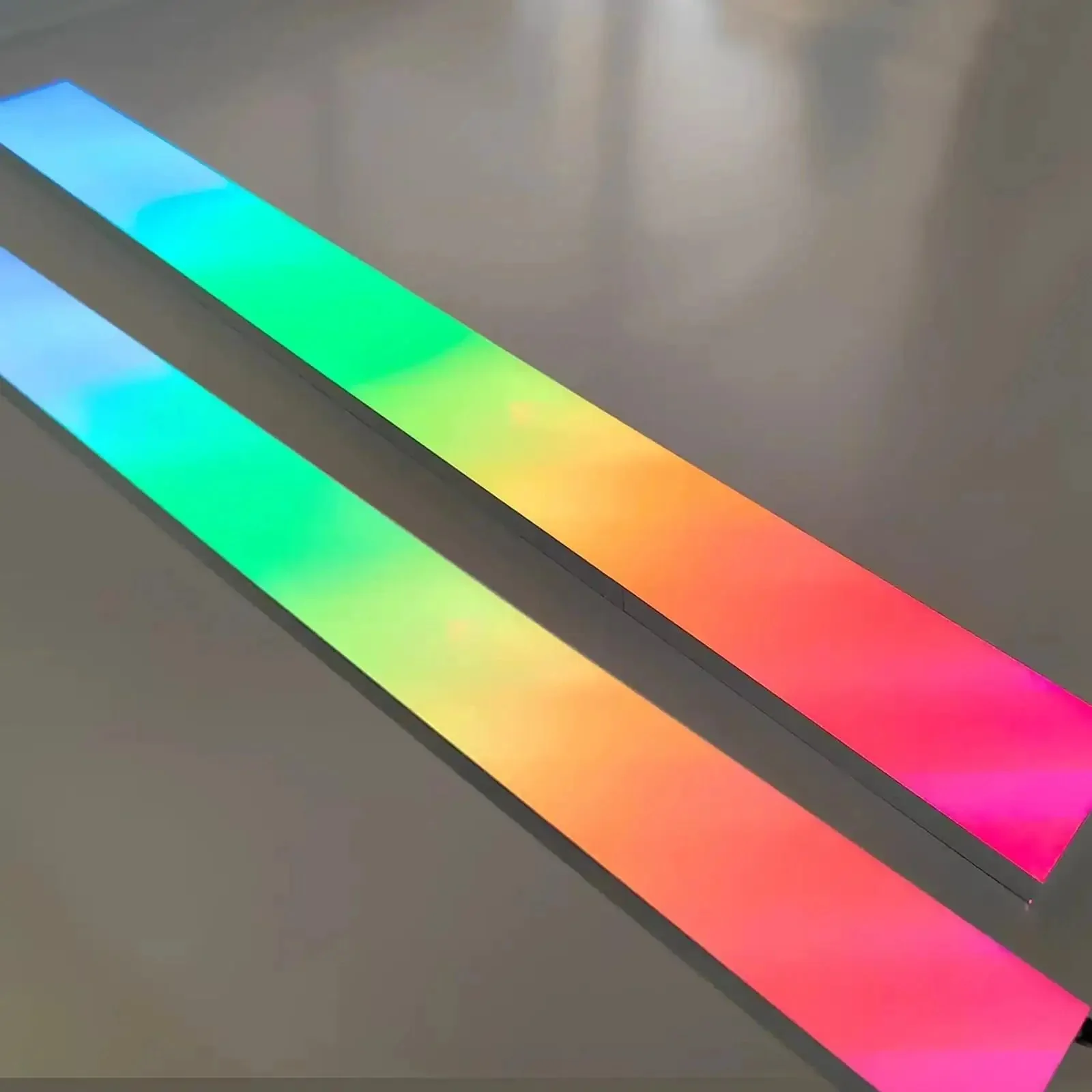 Ultra Thin LED Backlit Light Panel With Lit RGB Color Display White For KTV Bars And Shopping Malls Ambient Decor Light Acrylic Panel 600x200mm Dimmable Brightness - Image 3