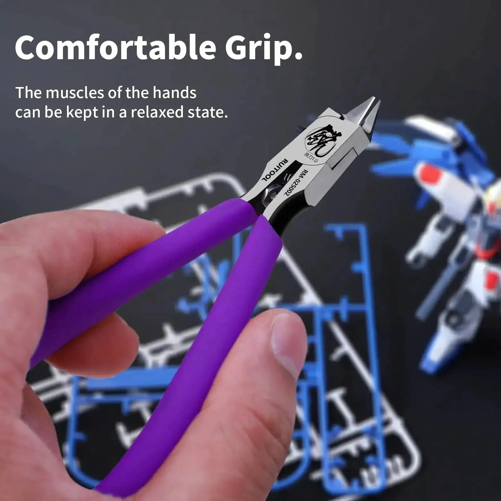 Ultra Thin Model Nippers For Beginners And Hobbyists, Precision Single Edged Cutter With Non Slip Grip, 4.7 Inch Tool For Clean, Smooth Cuts On Plastic Model Parts - Image 6