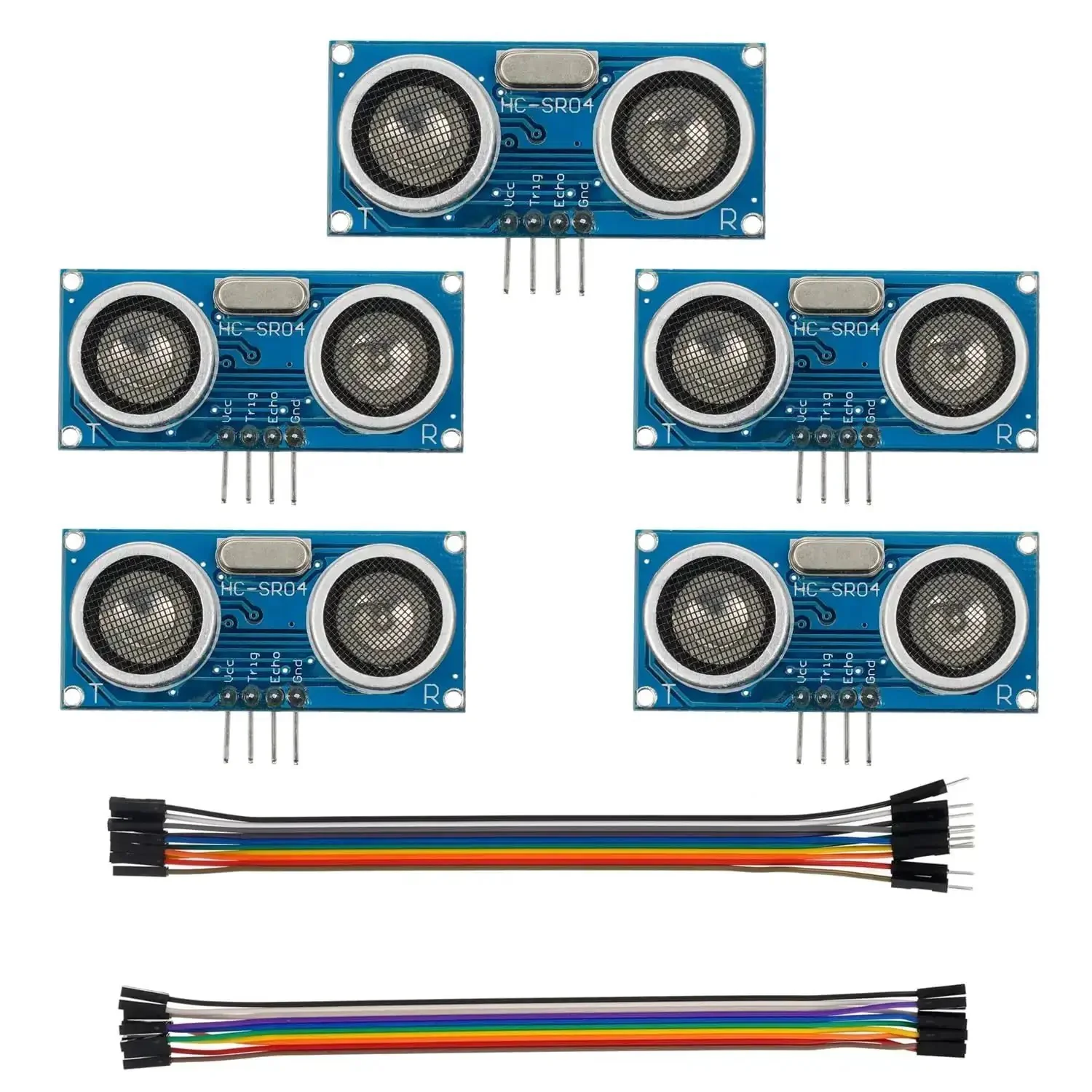Ultrasonic Distance Sensor Module HC SR04 for Arduino Uno Mega Nano DIY Friendly Robotics XBee ZigBee Pack of 5 Units with Easy Trigger and Precise 2cm to 500cm Range