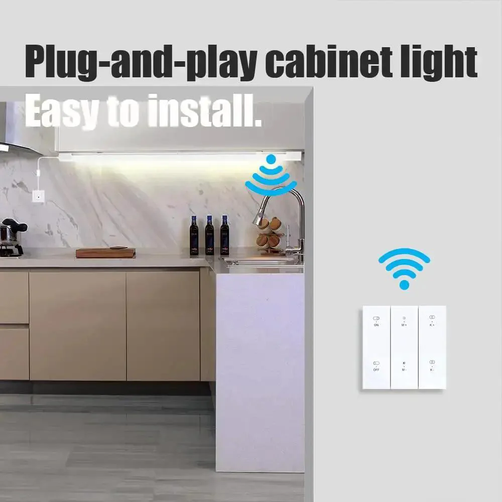 Under Cabinet Lights With Plug Dimmable 3000K To 6500K Color Temperature Wireless Control Panel And Remote 15W 1500LM 16 Inch Sweet For Kitchen Garage Bathroom Closet Office - Image 7