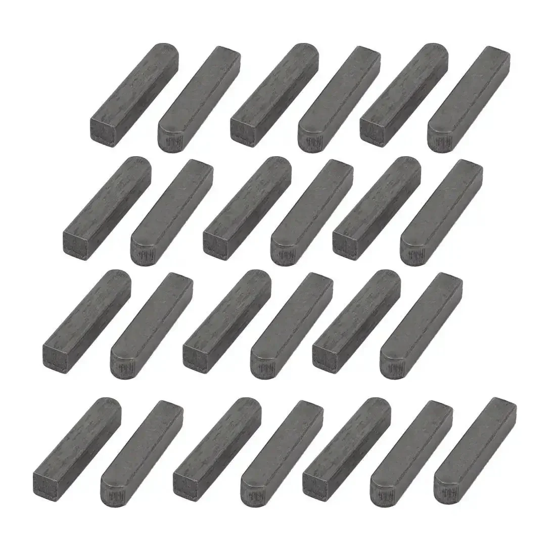 Undersized Tolerance Key Stock 25mm By 5mm By 5mm Carbon Steel Gray 25 Pack Keystock For Keyways Loose Fit And Shim Use Pro Grade Industrial Replacement