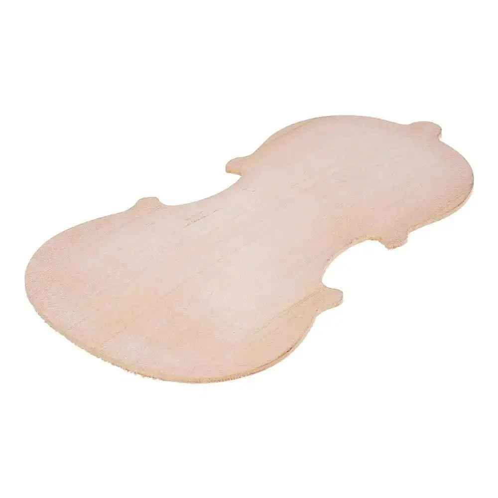 Unfinished 4 By 4 Violin Top Panel Spruce Front Plate And Maple Backboard Kit Handcrafted Fiddle Parts For DIY Repair Or Build Color Fits 3 By 4 Violins Ready To Finish - Image 2