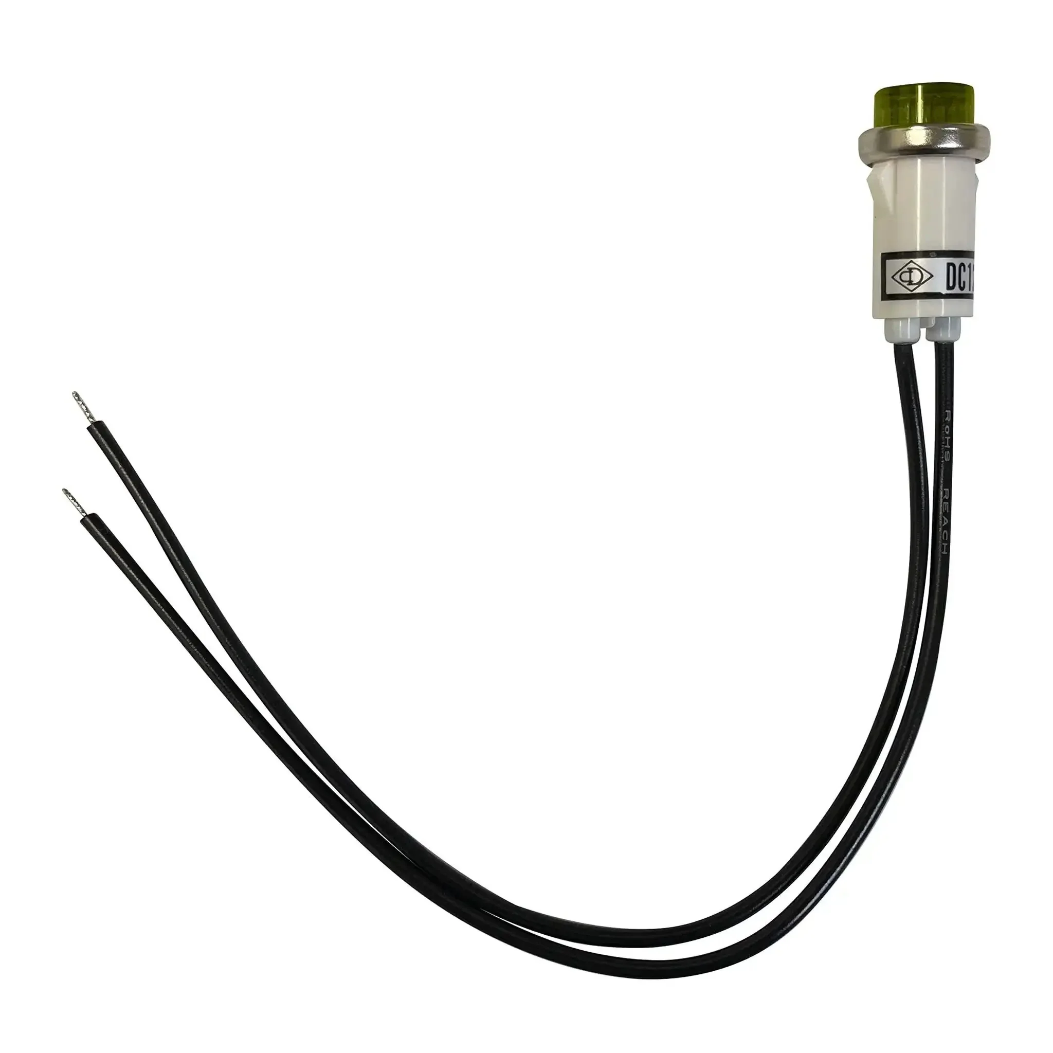 Universal 12V Amber Indicator Light Pack with Half Inch Mounting Diameter, Long Life Non Replaceable Bulb, 5 Pack, Amber Signal Lamp for Dash and Exterior Mounts, Easy Install, Clear Visibility and Reliability - Image 3