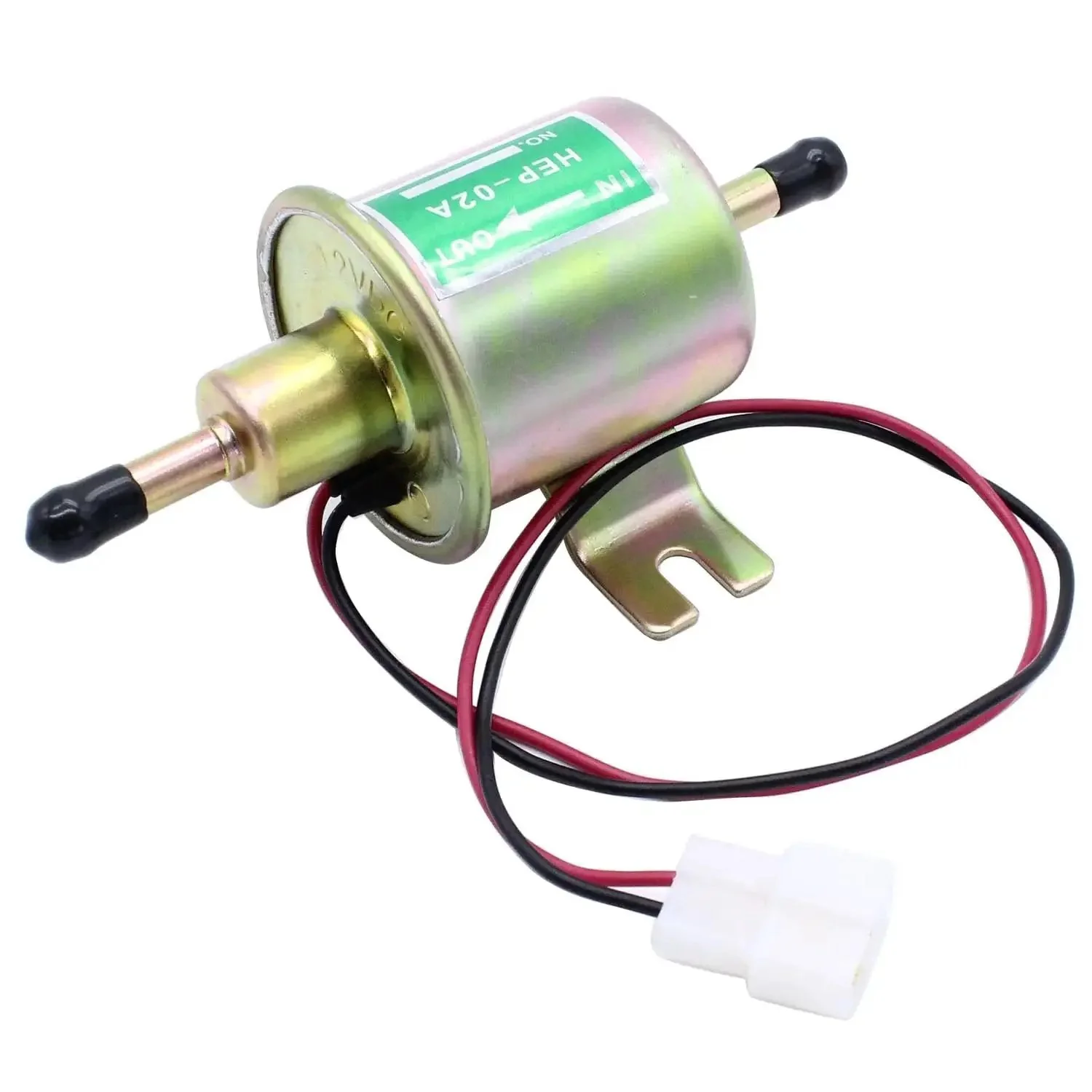 Universal 12V Electric Fuel Pump Inline Low Pressure For Gas And Diesel Engines Delivers 2.5 To 4 Psi Replacement For Lawn Mower Carburetor Go To Upgrade For Your Ride ATV UTV Truck Boat Marine Generator And Other 12V Applications