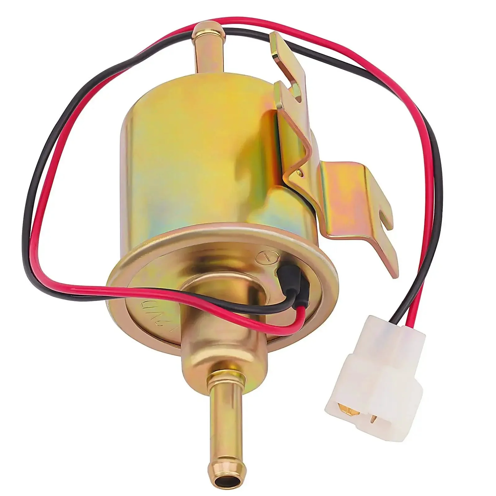 Universal 12V Inline Electric Fuel Pump Low Pressure 2.5 To 4 PSI For Gasoline Or Diesel Engines With Metal Construction Ideal For Motorcycle Carburetors ATVs Trucks Boats And Other Automotive Marine Applications - Image 2