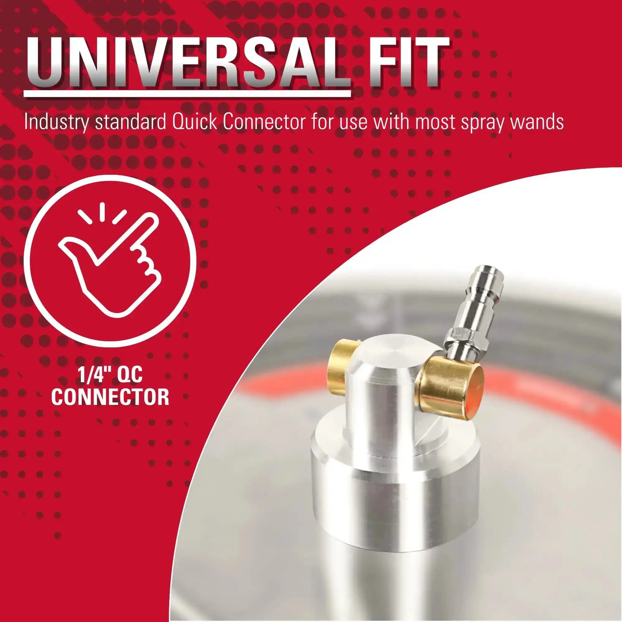 Universal 16.5 Inch Pressure Washer Surface Cleaner Stainless Steel For Gas And Electric Cold Water One Quarter Inch Quick Connect Max 4000 PSI Perfect For Driveways Patios And Sidewalks - Image 7