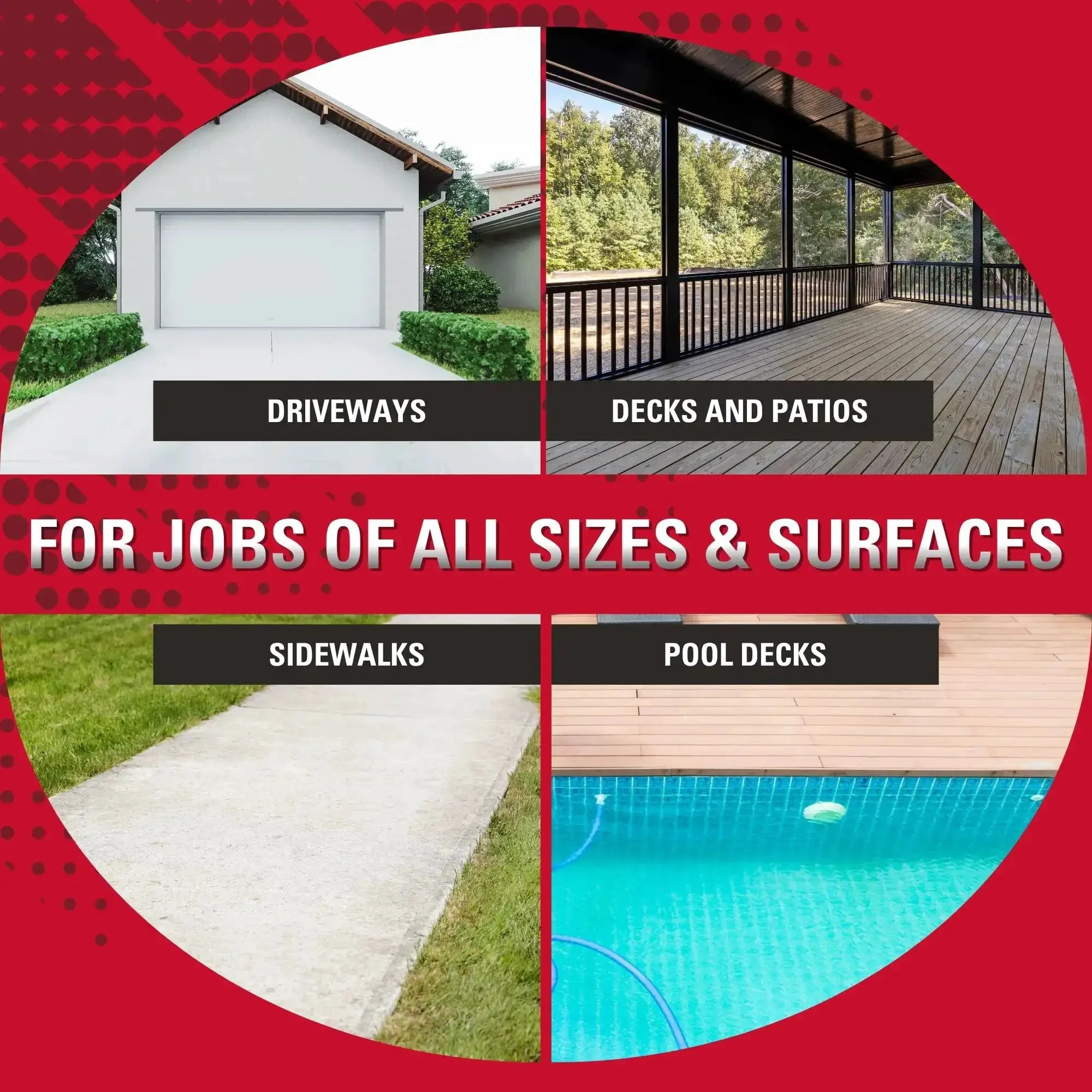 Universal 16.5 Inch Pressure Washer Surface Cleaner Stainless Steel For Gas And Electric Cold Water One Quarter Inch Quick Connect Max 4000 PSI Perfect For Driveways Patios And Sidewalks - Image 9
