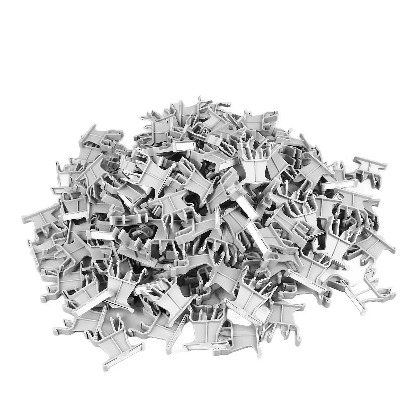 Universal 35mm Din Rail Terminal Marker Carrier Set Of 100 Pieces For Easy Wiring Labels, Tough PA66 Terminal Markers That Bend Without Breaking, Great For Quick Install And Durable Terminal Labeling - Image 5