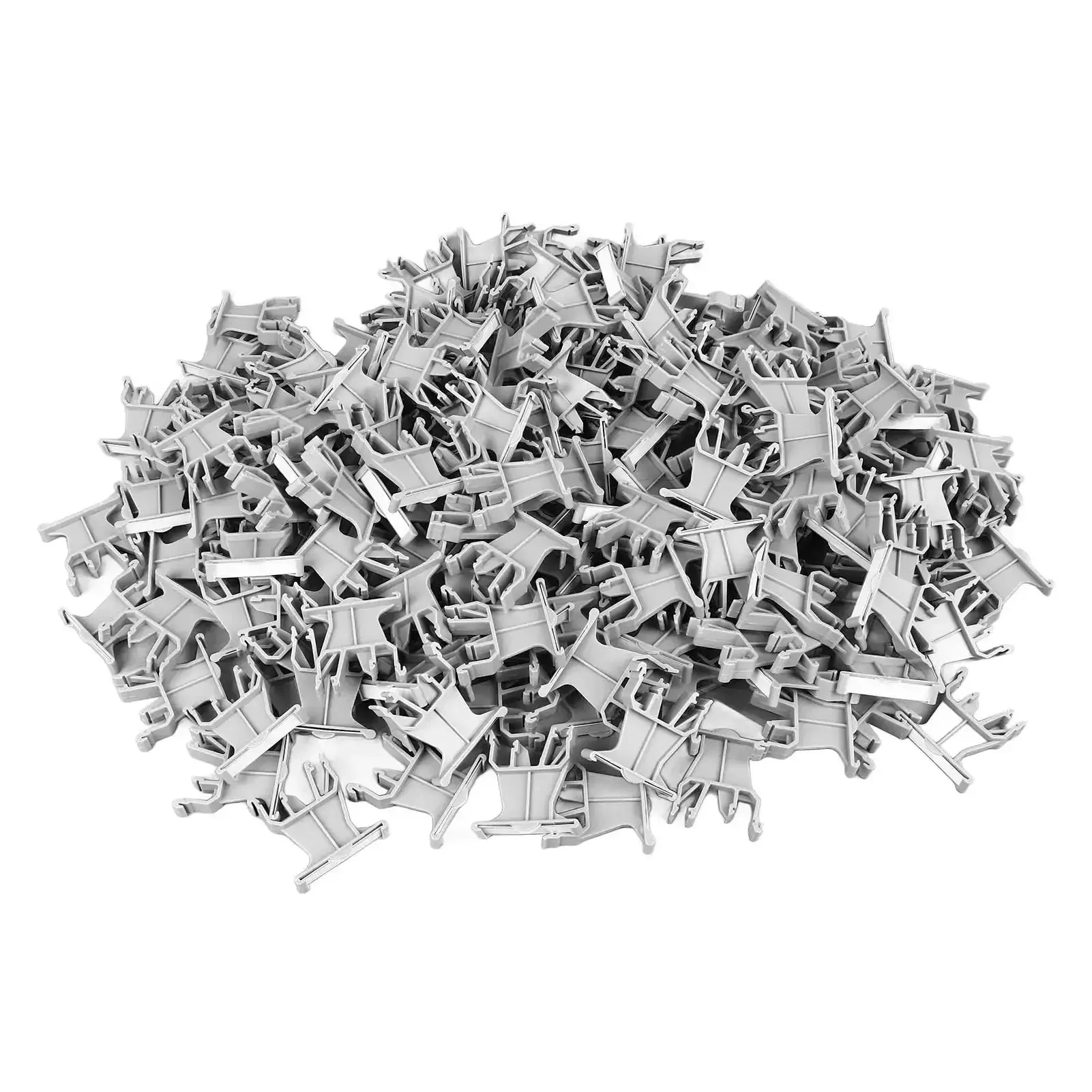 Universal 35mm Din Rail Terminal Marker Carrier Set Of 100 Pieces For Easy Wiring Labels, Tough PA66 Terminal Markers That Bend Without Breaking, Great For Quick Install And Durable Terminal Labeling - Image 8