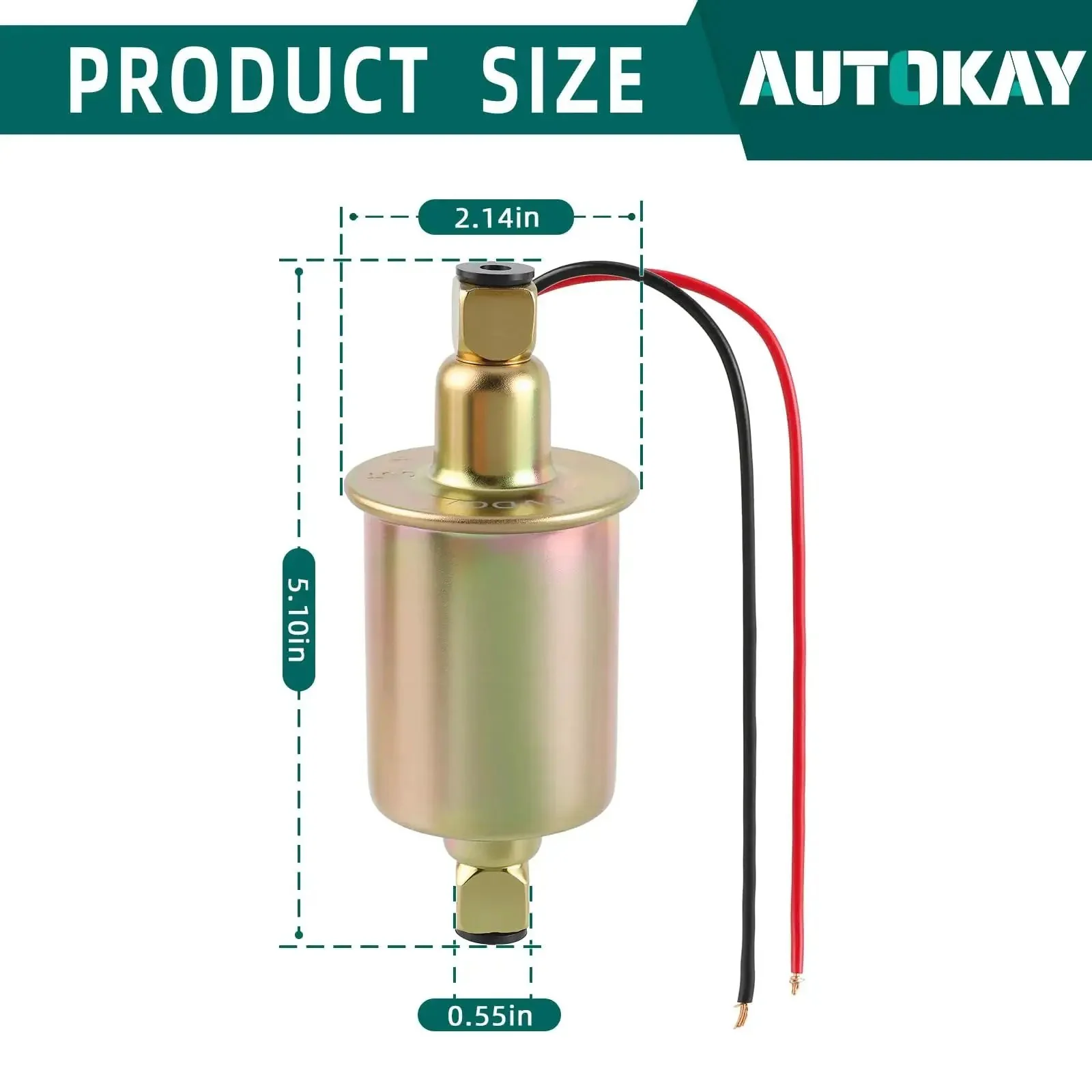 Universal 6 Volt Inline Electric Fuel Pump With Installation Kit 5-8 PSI Five Sixteenth Inch Inlet And Outlet Plug And Play Ready For Carbureted Engines Easy Install For Emergency Replacement Or Permanent Use - Image 6